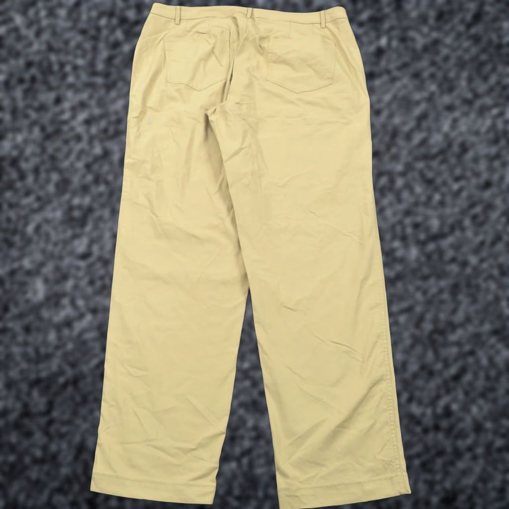 Vintage Kit and Ace Pants Men 38x32 Khaki Lightweight Straight Chino 5-Pocket Flat Front Regular Inseam 32" Casual Business Travel City Modern Size US 38 / EU 54 - 1 Thumbnail