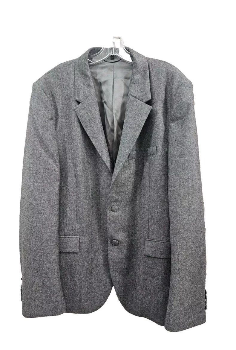 Helmut Lang helmut lang grey wool double-button jacket 2504-Nextarrow Size US M / EU 48-50 / 2 - 1 Thumbnail