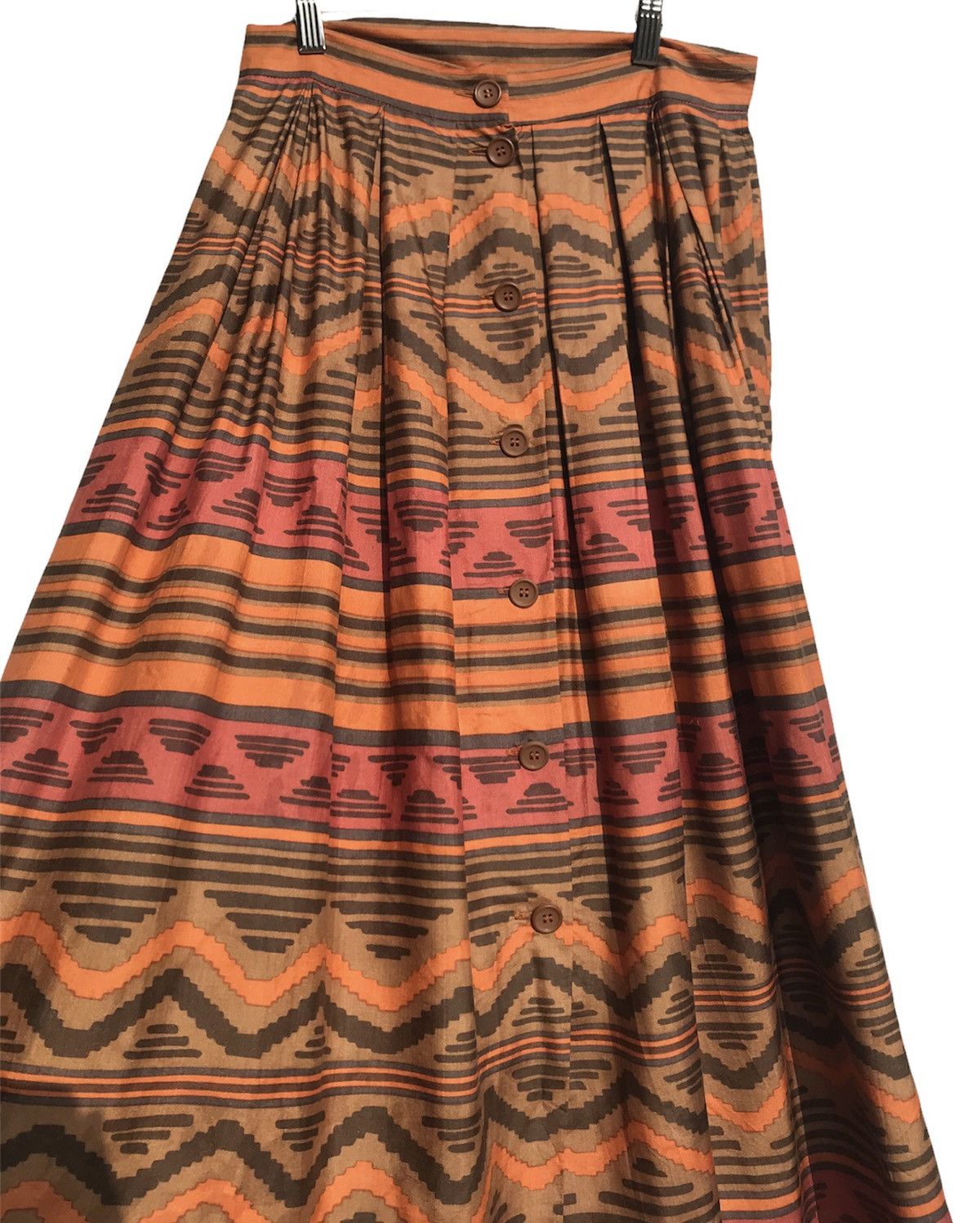 Designer Vintage Gibierre Donna Silk Skirt Made in Italy Waist 27 Size 28" / US 6 / IT 42 - 3 Thumbnail