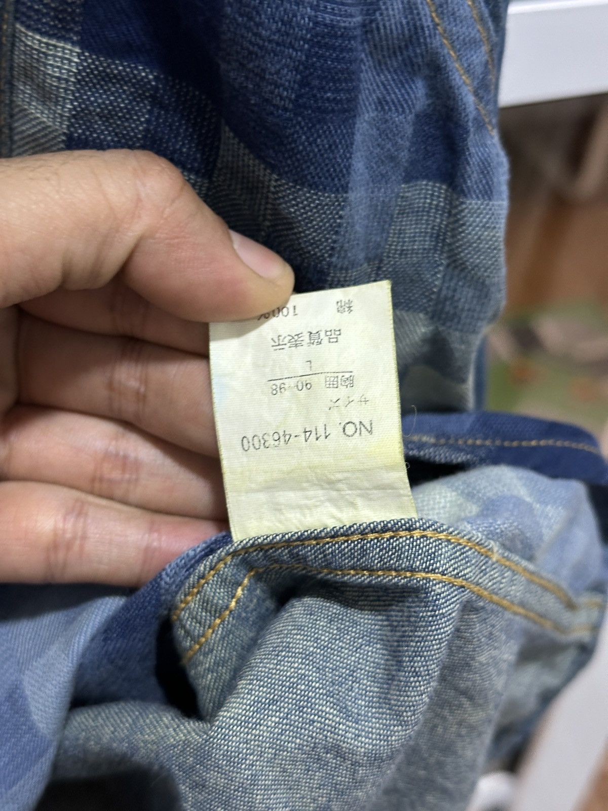 Japanese Brand Sentimental Boy Japan Patchwork Distressed Style Button Up Size US L / EU 52-54 / 3 - 10 Thumbnail