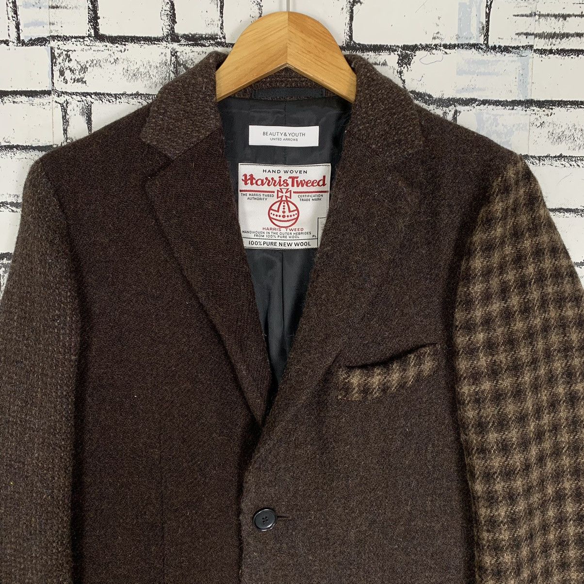 BEAUTY&YOUTH × Harris Tweed × United Arrows Beauty&Youth United Arrows Harris Tweed Wool Coat Blazer Size M / US 6-8 / IT 42-44 - 2 Thumbnail