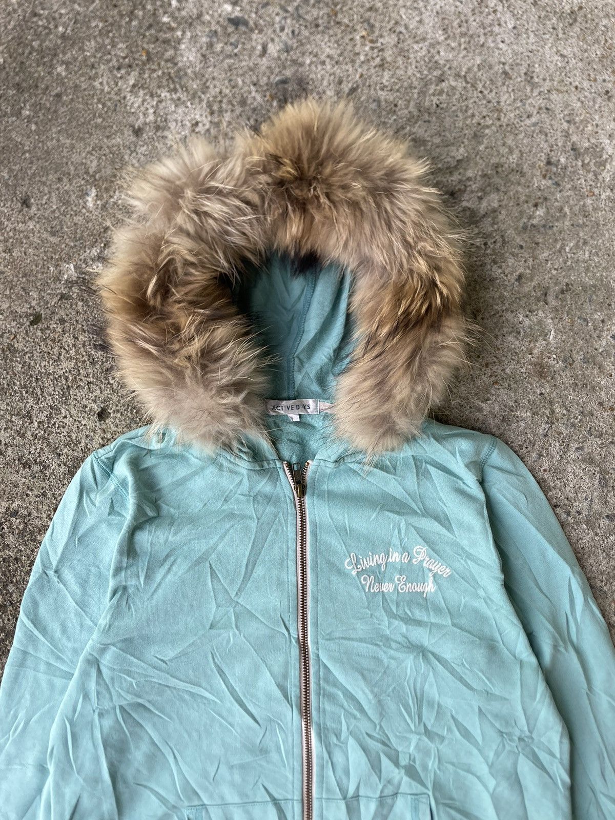 Hysteric Glamour × If Six Was Nine × Le Grande Bleu (L.G.B.) Japanese Brand Active Days Poem Faux Fur Hoodie LGB Style Size US M / EU 48-50 / 2 - 3 Thumbnail