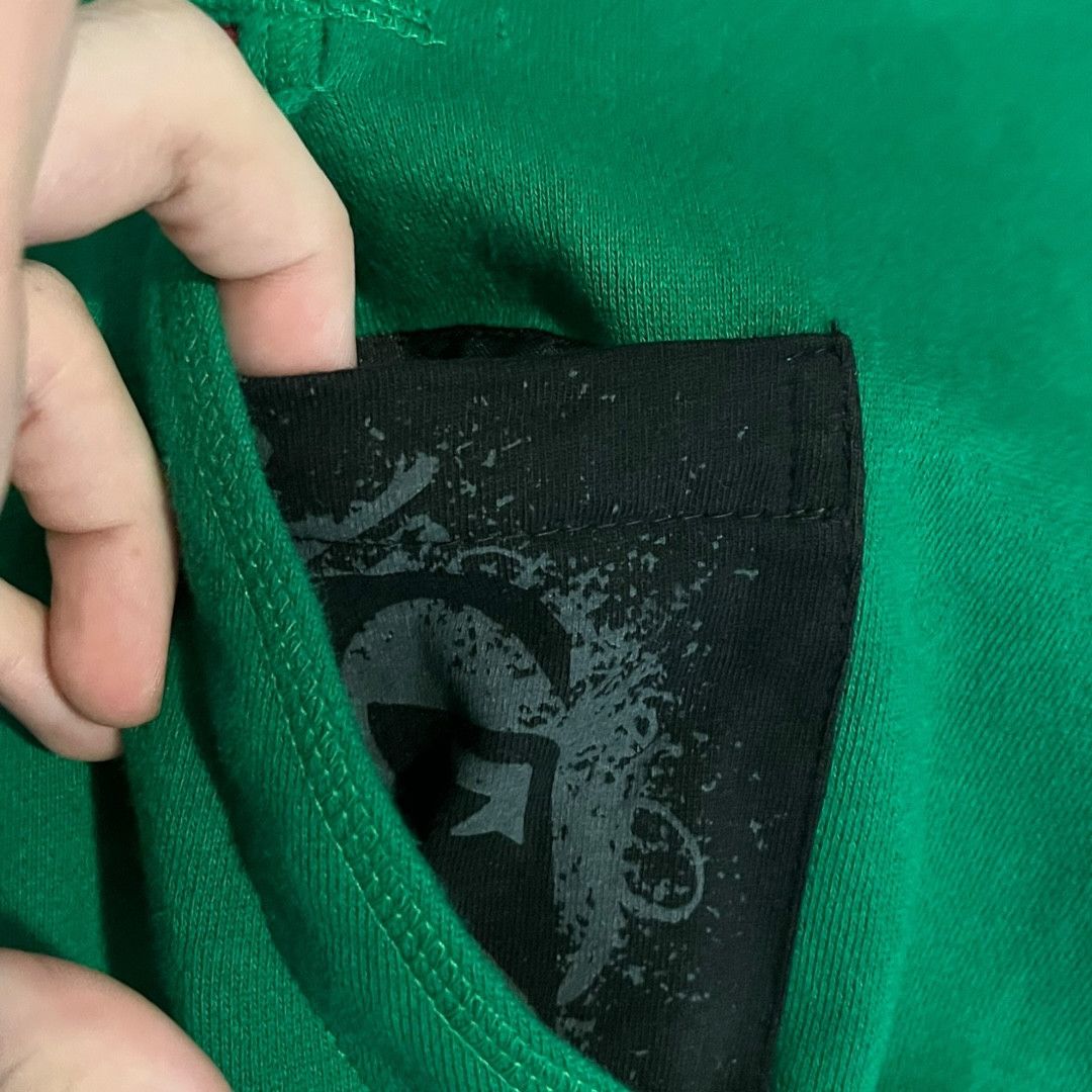 Quiksilver VINTAGE Quiksilver Kelly Green Hoodie y2k Size US L / EU 52-54 / 3 - 4 Thumbnail