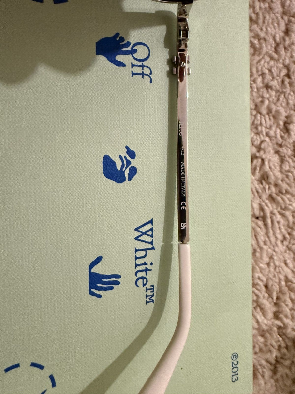 Off-White Off-White Silver Baltimore Glasses Size ONE SIZE - 5 Thumbnail