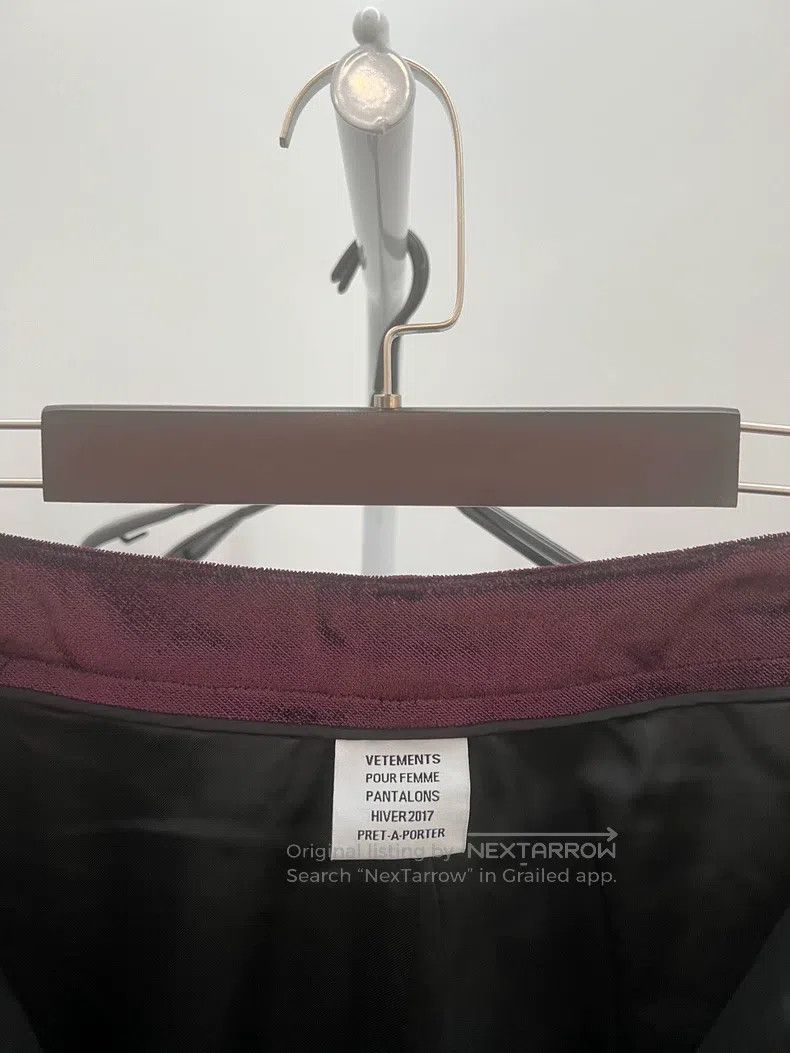 Vetements Vetements size XS Purple Velvet Flared Pants Size 23" - 3 Thumbnail