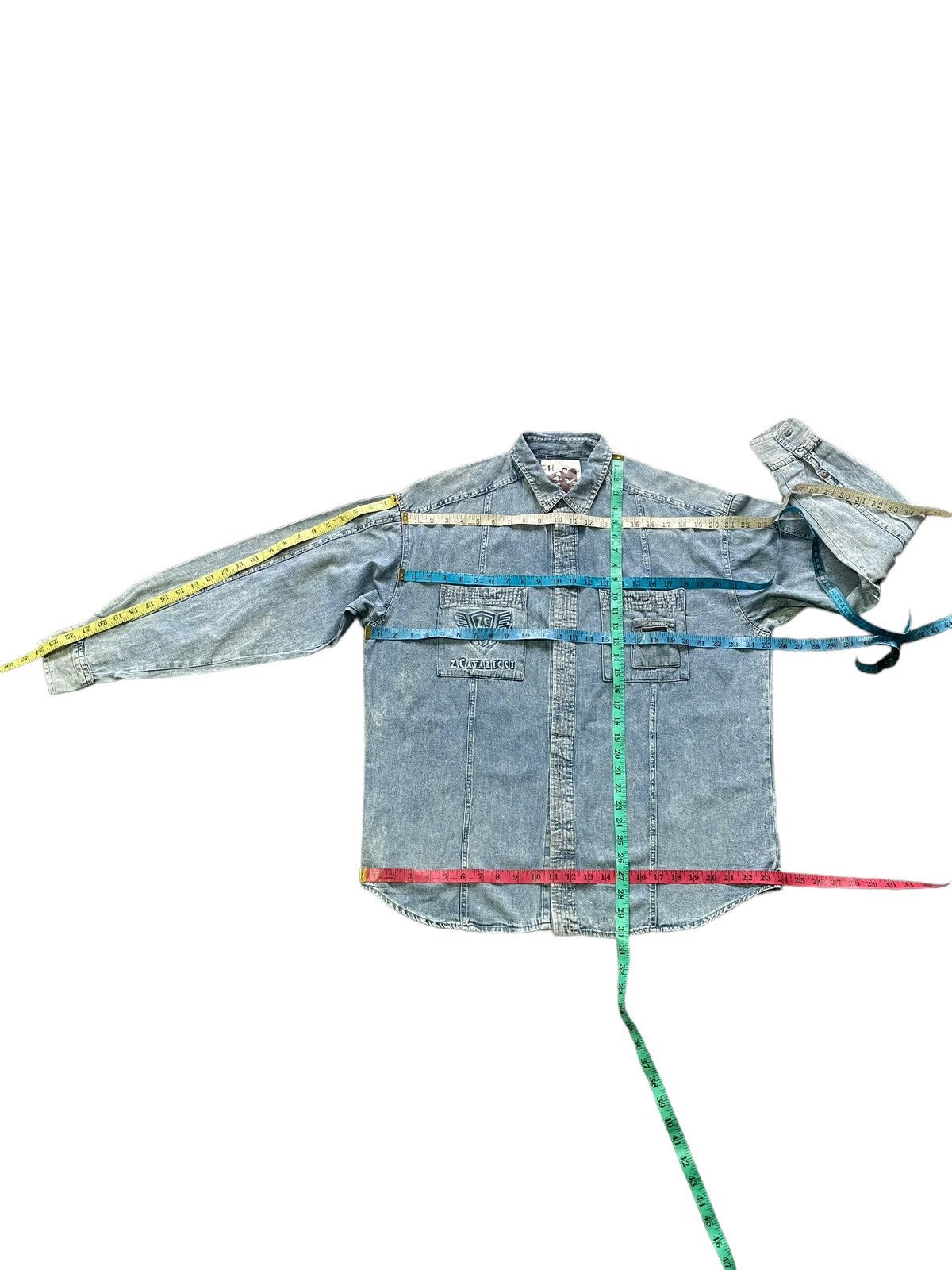 Vintage Vintage Z.Cavaricci Denim Shirt Size US XL / EU 56 / 4 - 6 Thumbnail