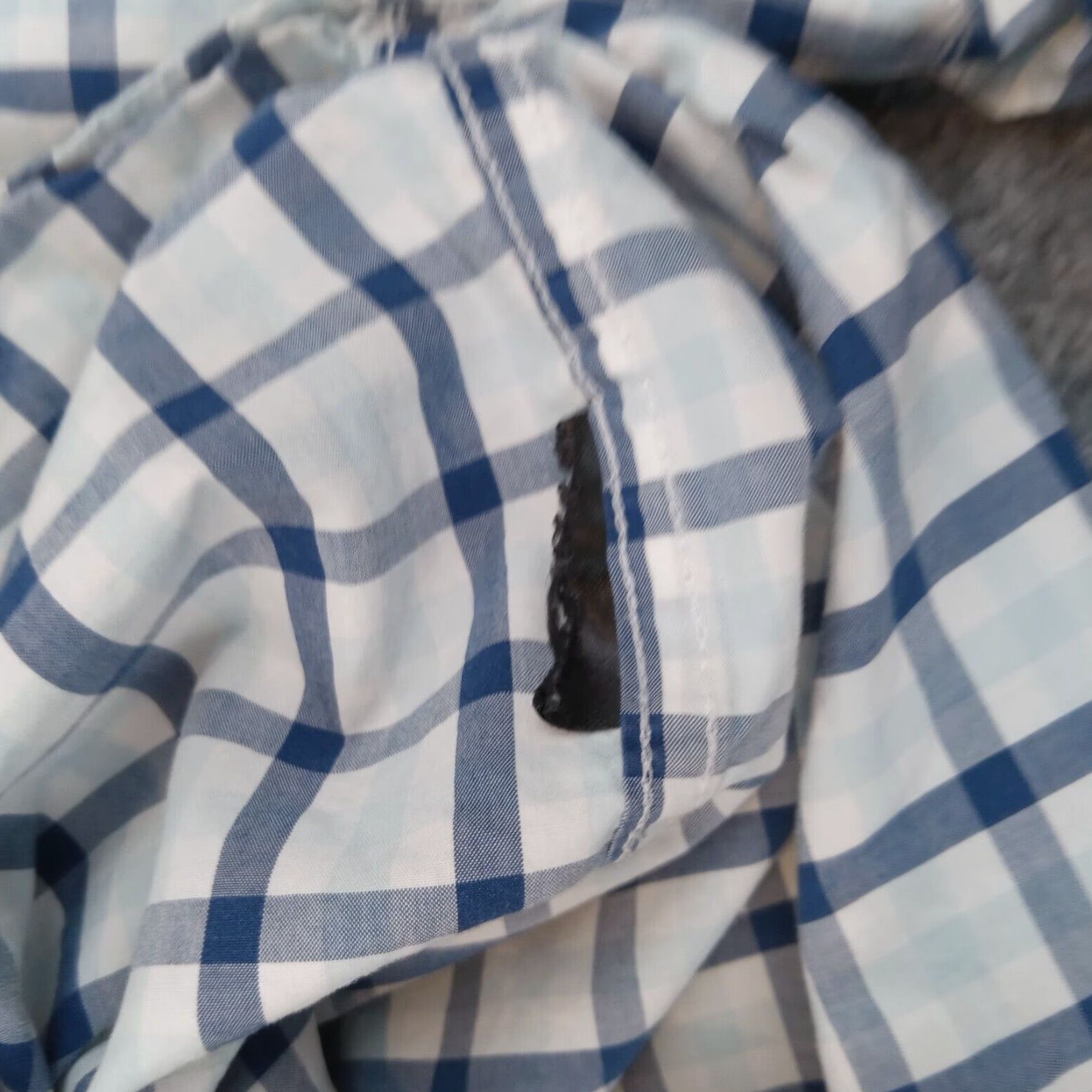 Barbour VINTAGE No (skip) Barbour Shirt Mens M Blue Plaid Button-Up Long Sleeve Tailored Fit Size US M / EU 48-50 / 2 - 7 Thumbnail