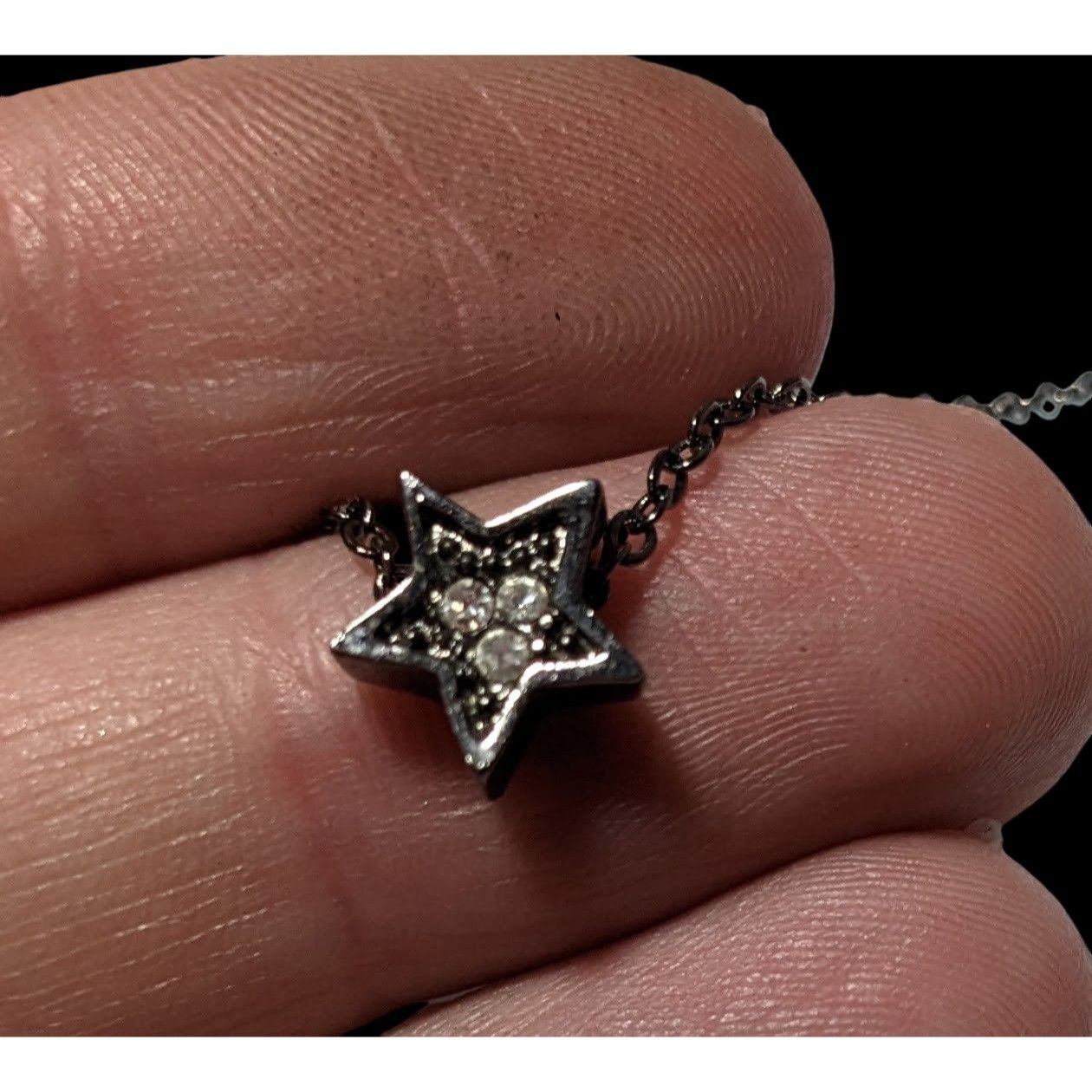 Other Minimalist Whimsical Rhinestone Star Necklace Size ONE SIZE - 2 Thumbnail