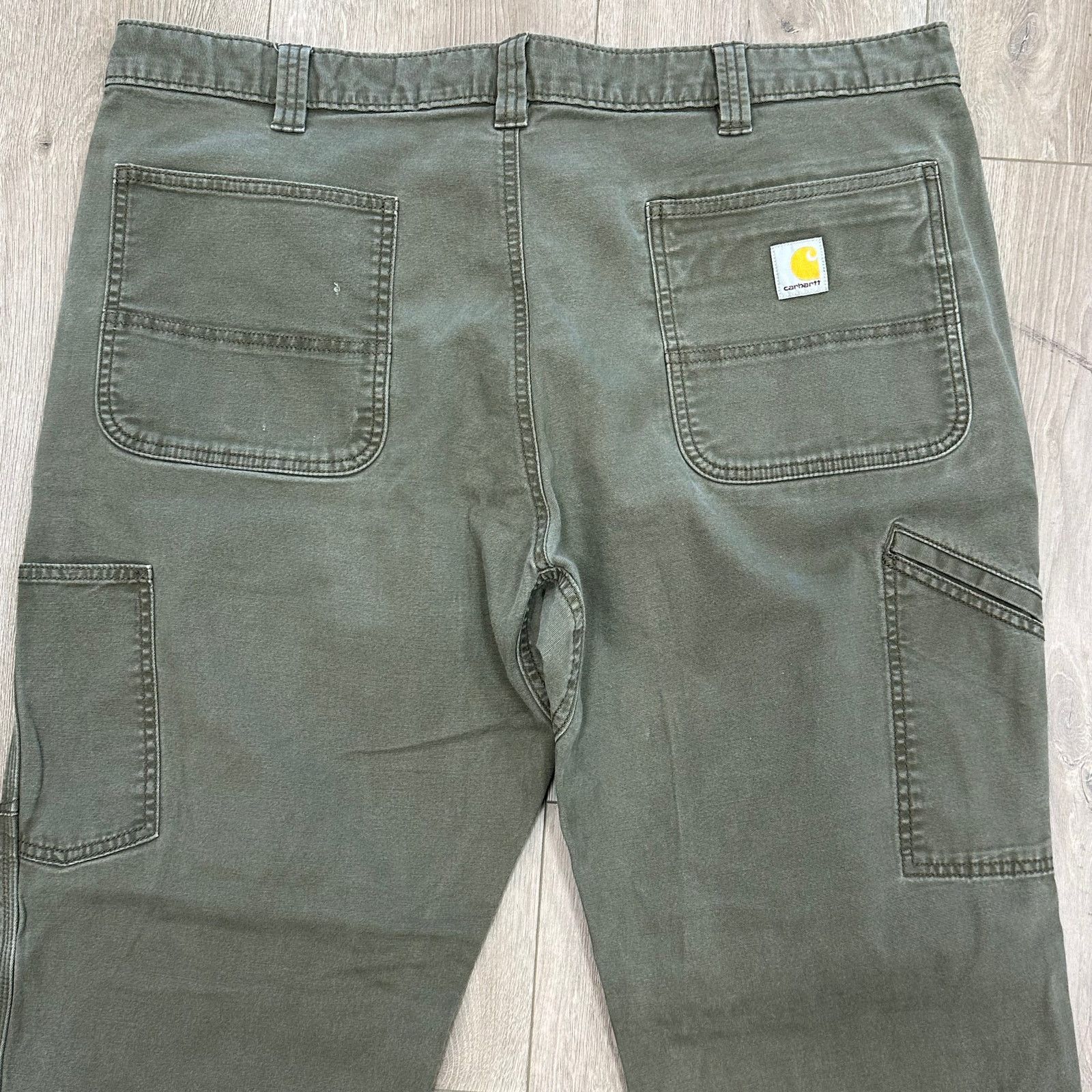 Carhartt Carhartt Relaxed Fit Olive Green Carpenter Pants 42x30 Size US 42 / EU 58 - 3 Thumbnail