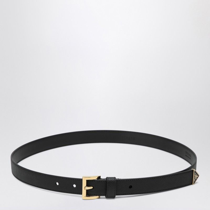 Prada Prada Black Saffiano Leather Belt Size ONE SIZE - 1 Thumbnail
