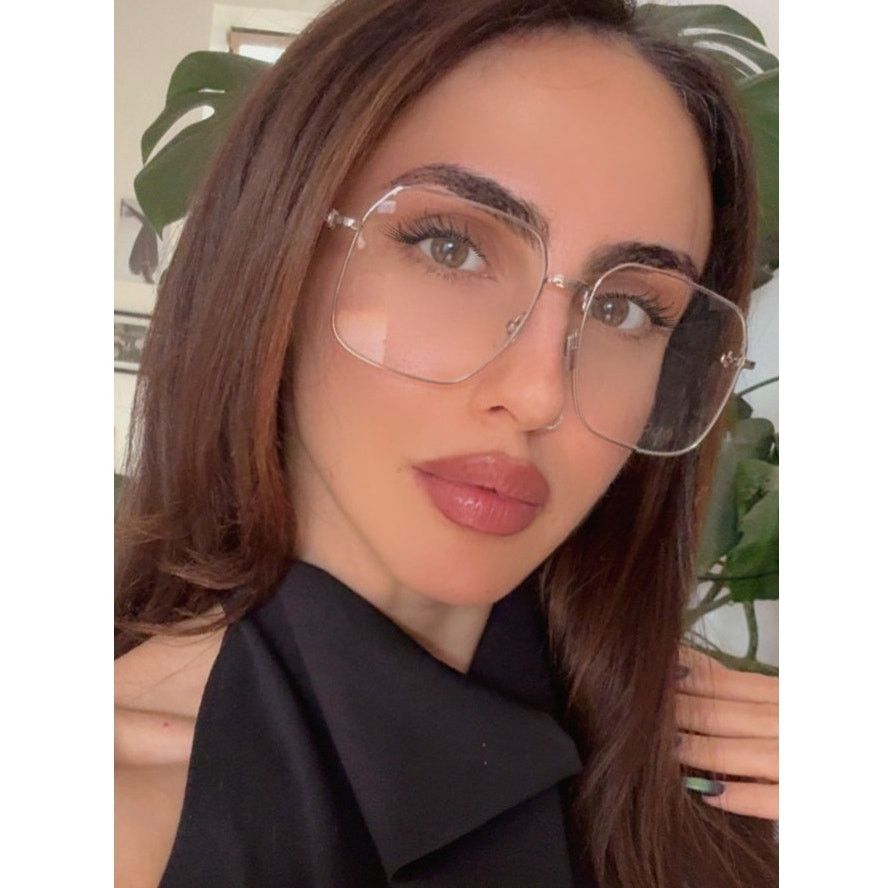 Gucci NEW Gucci GG0952O Silver Metal Oversized Square Frames Size ONE SIZE - 1 Thumbnail