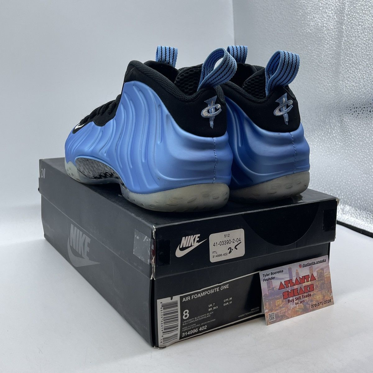 Nike Air foamposite one university blue Size US 8 / EU 41 - 4 Thumbnail