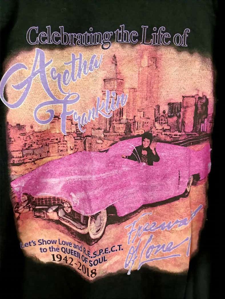 Fruit Of The Loom vintage t shirt Aretha Franklin Size US XL / EU 56 / 4 - 4 Thumbnail