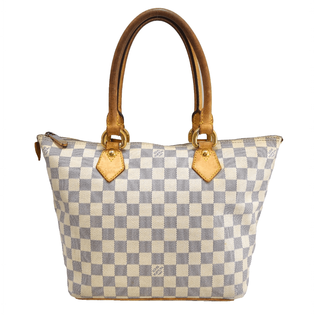 Louis Vuitton Auth Louis Vuitton Saleya PM Tote Bag Azur Canvas N51186 Size ONE SIZE - 1 Thumbnail