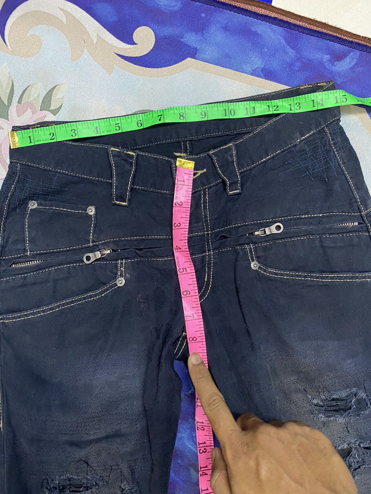 PPFM 🔥 Distressed 🔥 PPFM Distressed Jeans - Rare Design Size US 30 / EU 46 - 18 Thumbnail
