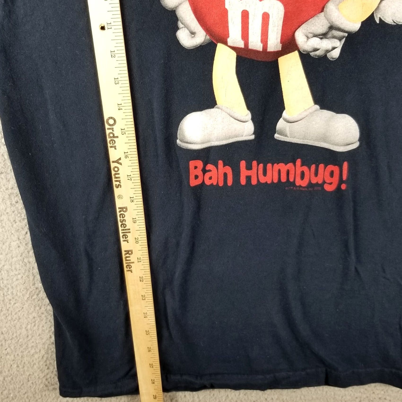 Vintage Vintage M&M Candy Promo T Shirt Mens XL Black Crew Neck Short Sleeve Cotton Polyester Logo Graphic Print Candy Christmas 2000s Y2K M&Ms Sunsights Size US XL / EU 56 / 4 - 6 Thumbnail