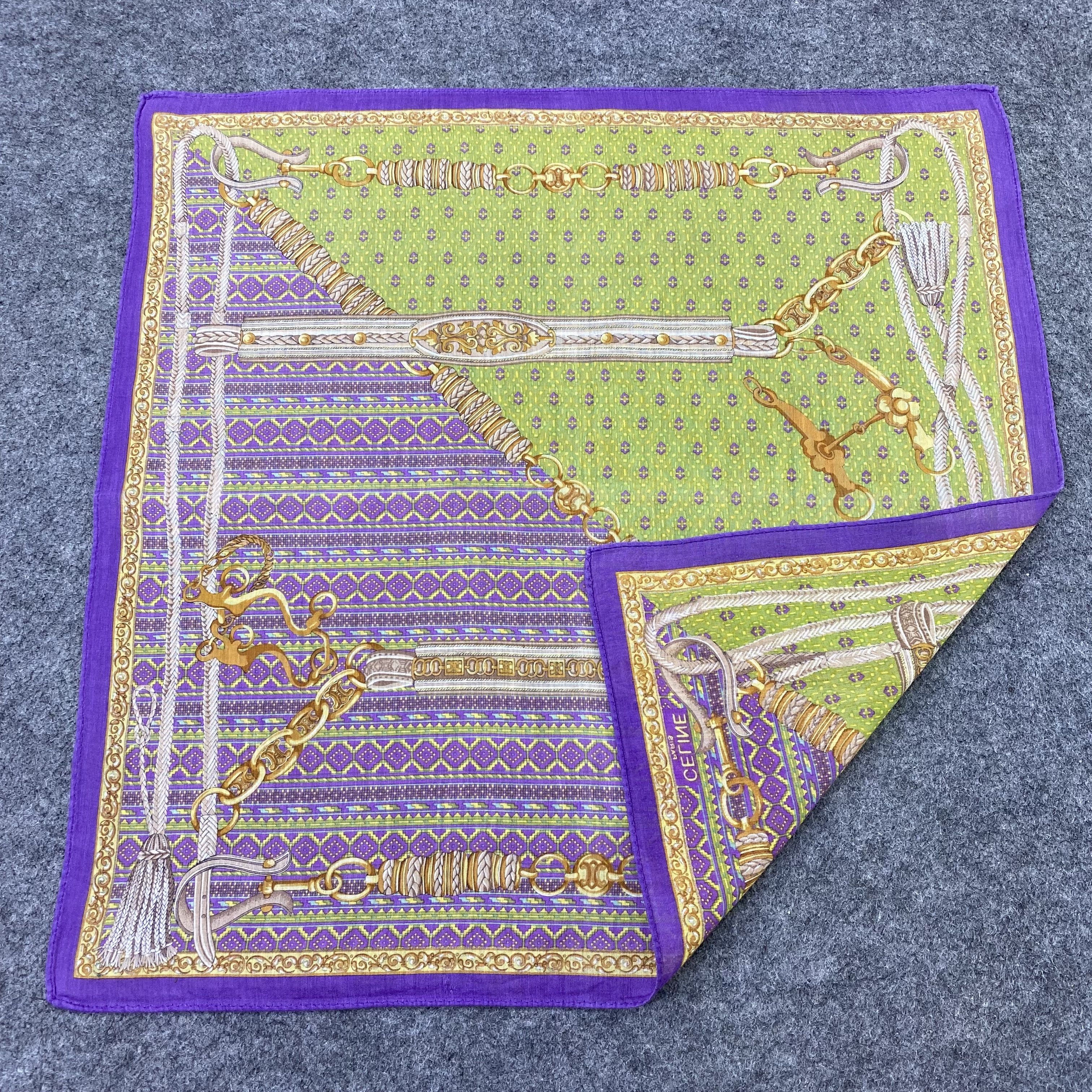 Celine Celine Handkerchief Neckerchief Bandana-B1744 Size ONE SIZE - 5 Thumbnail