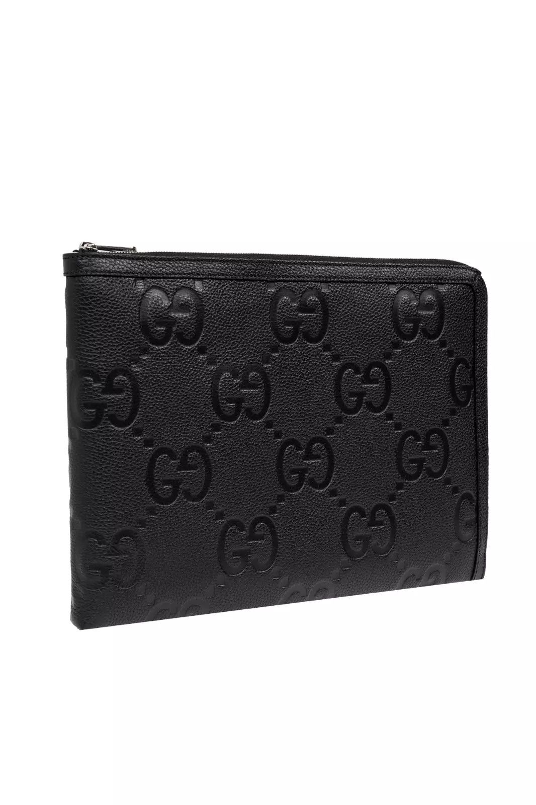 Gucci GUCCI Medium Black Jumbo GG Leather Document Case New Size ONE SIZE - 3 Thumbnail