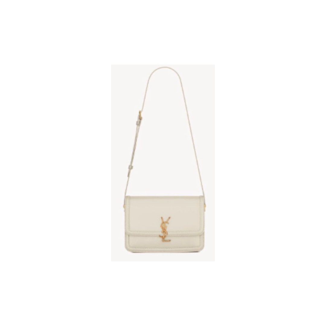Saint Laurent Paris o1s1wg111125 Solferino Medium Satchel in Box Bag in White Size ONE SIZE - 1 Thumbnail