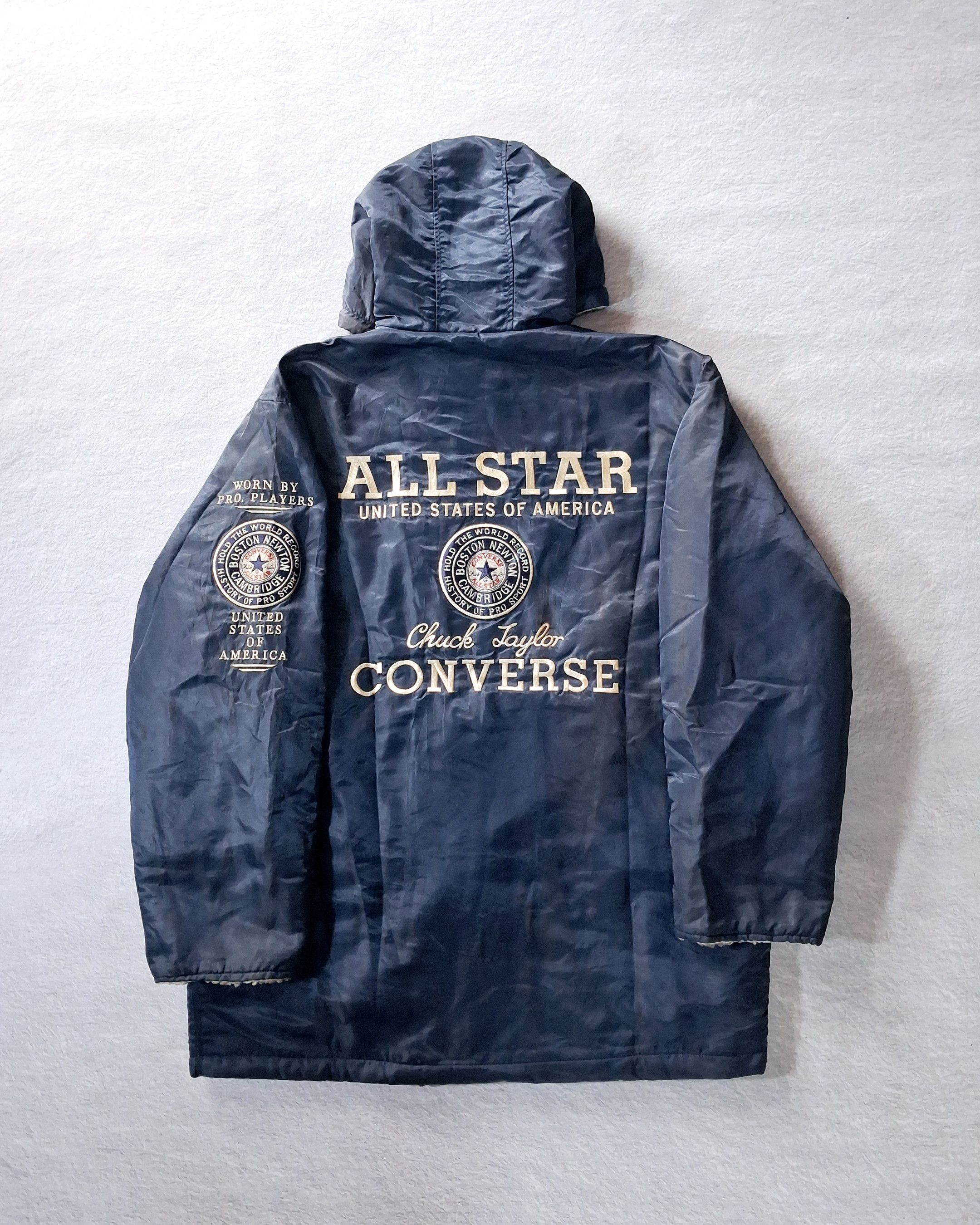 Converse CONVERSE EMBROIDERED SHERPA LINED HOODED NYLON JACKET Size US XXL / EU 58 / 5 - 1 Thumbnail