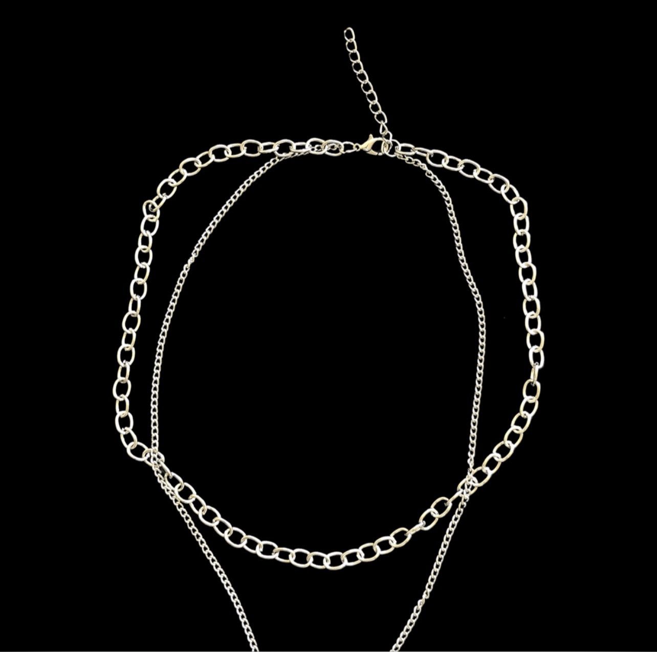 Jewelry Star Chain Necklace Punk Gothic Chrome Rock Size ONE SIZE - 3 Thumbnail