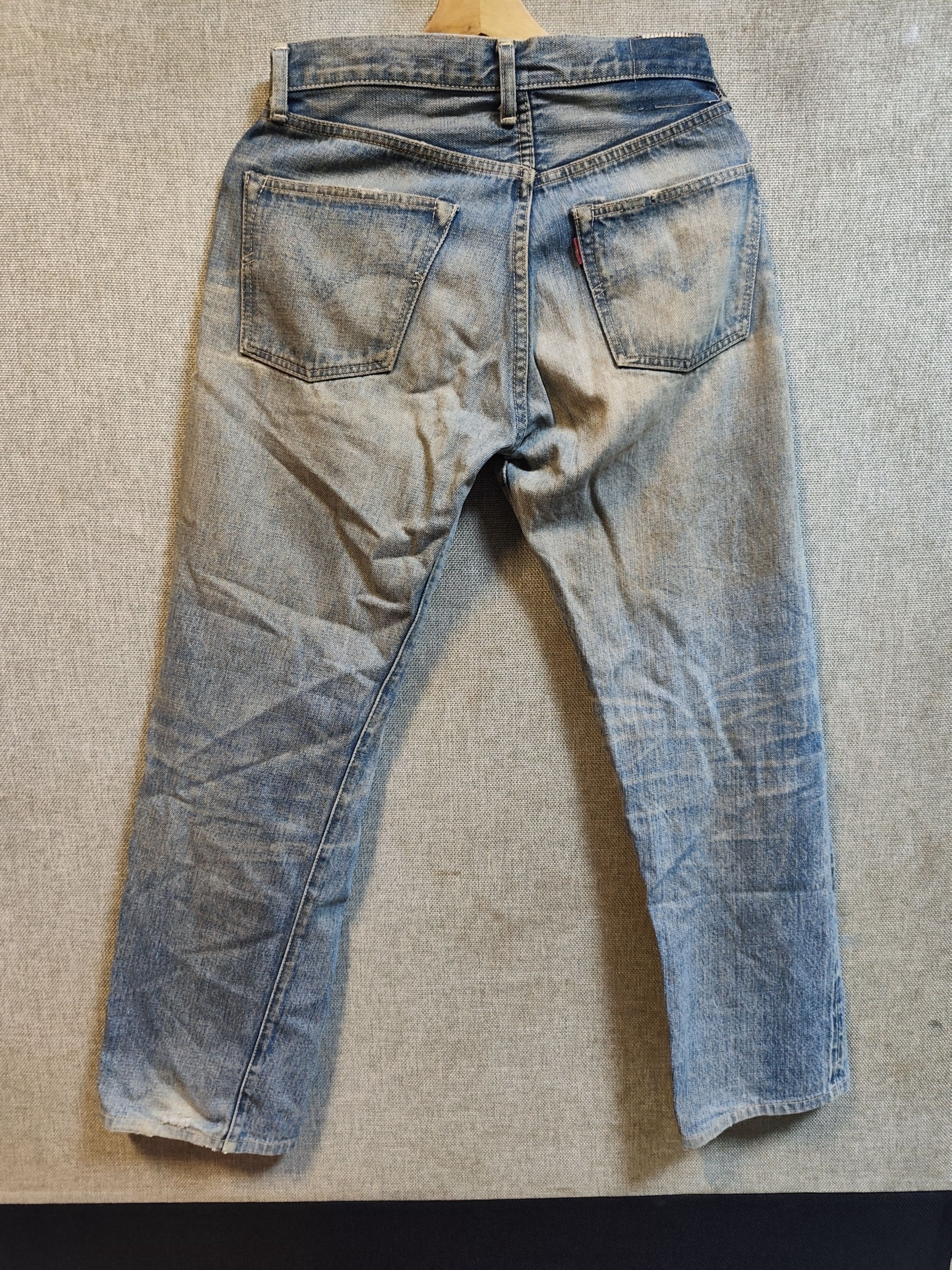 Levi's Vintage Levi’s LVC 1955 501XX Selvedge Denim Distressed Size US 29 - 2 Thumbnail