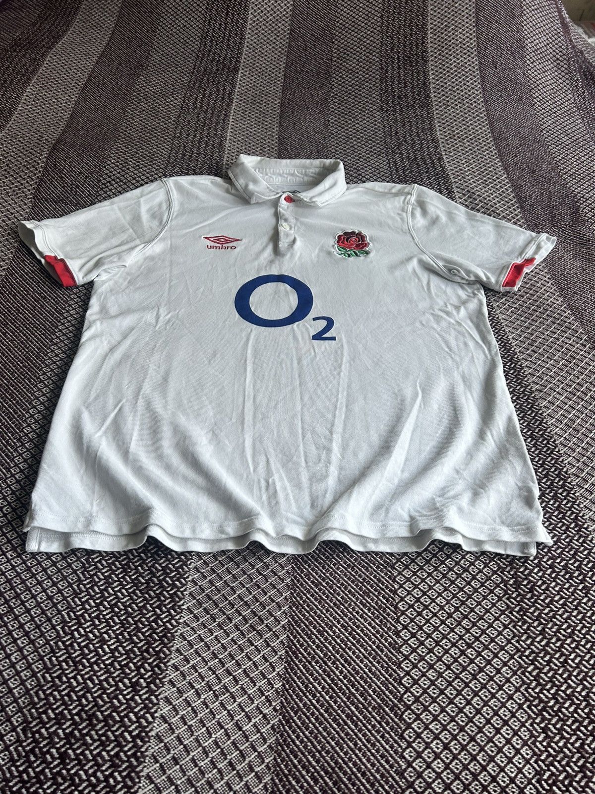 Umbro Umbro Rugby League Polo T-Shirt Jersey O2 Sportswear Size XL Size US XL / EU 56 / 4 - 3 Thumbnail