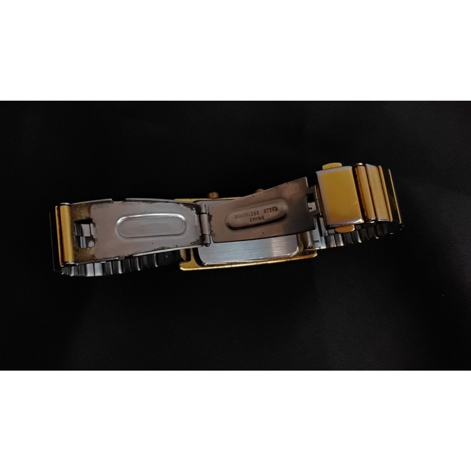 Other Avalon Dual Time Zone Watch Ladies Rectangular Face Gold Size ONE SIZE - 6 Thumbnail