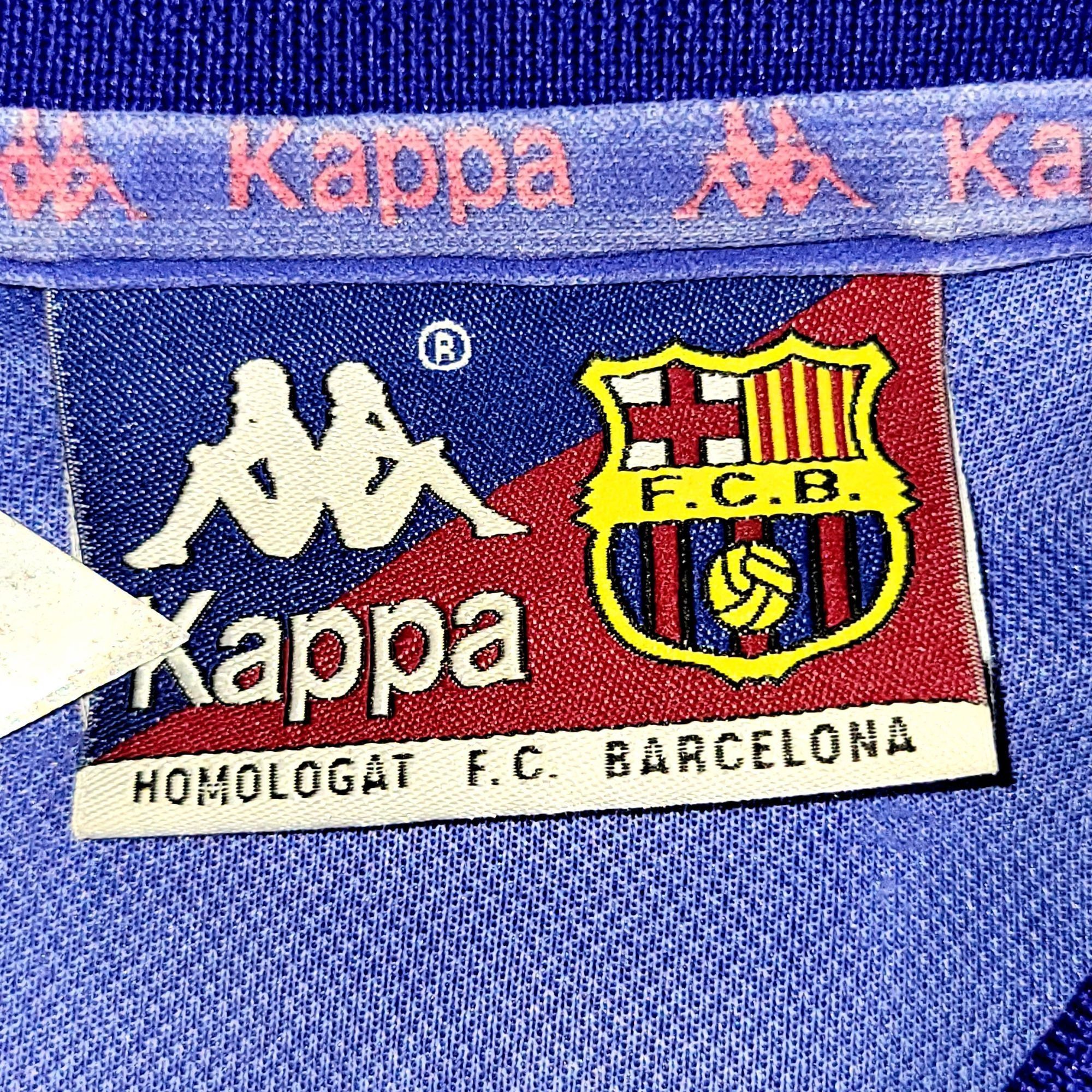 Kappa Ronaldo Kappa Barcelona 1996 1997 Home Soccer Jersey L Size US L / EU 52-54 / 3 - 4 Thumbnail