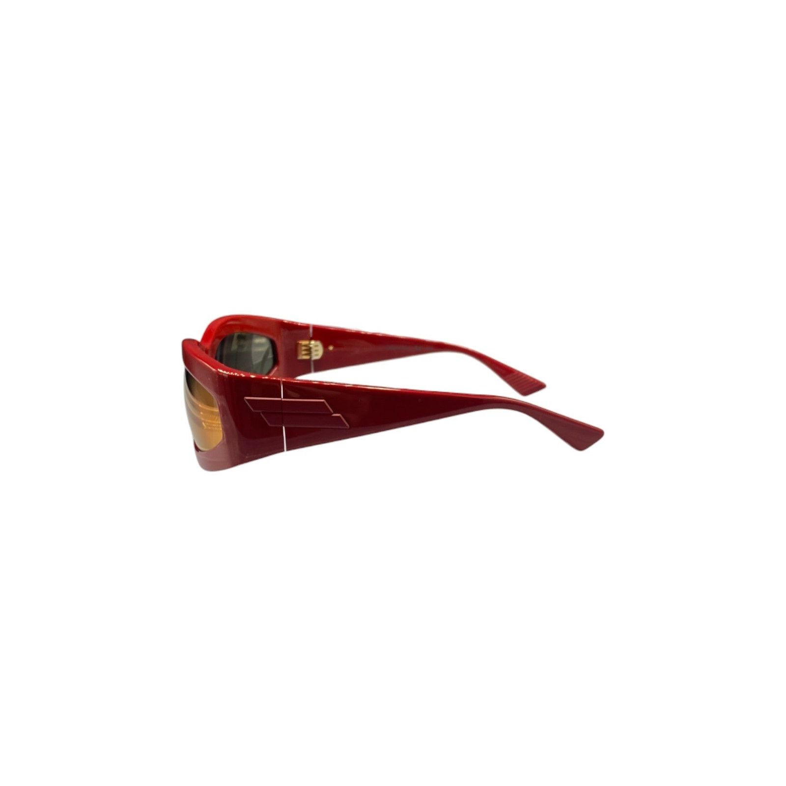 Bottega Veneta Red Chunky Sunglasses Size ONE SIZE - 3 Thumbnail
