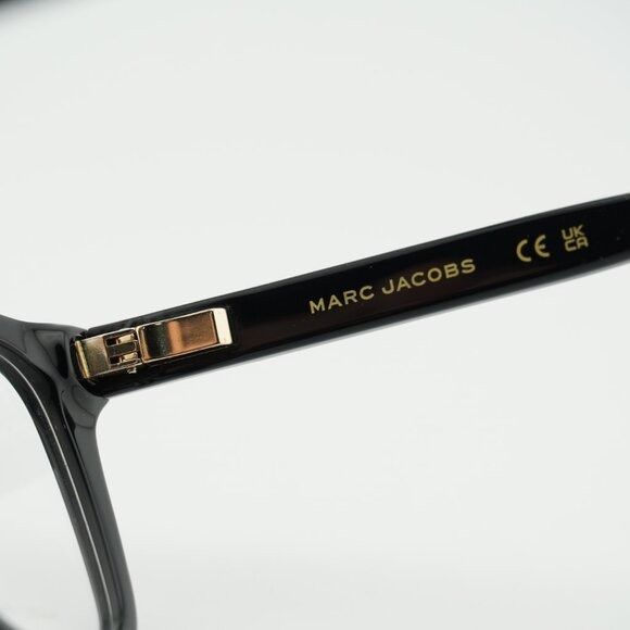 Marc Jacobs Marc Jacobs MJ 1084 0807 00 Eyeglasses Black 52mm Square Size ONE SIZE - 9 Thumbnail
