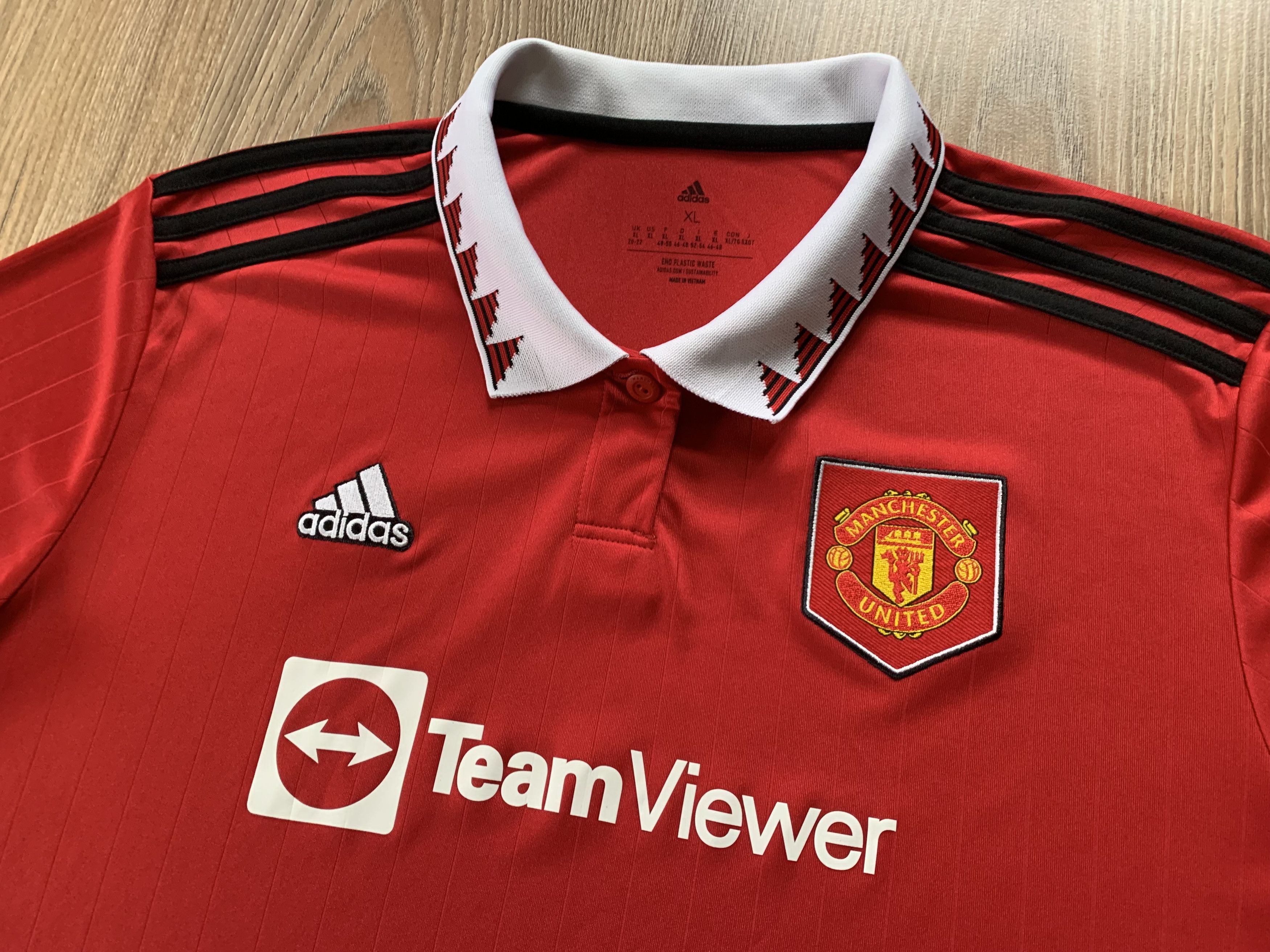 Adidas Adidas Manchester United Home Polo Jersey 2022-2023 Size US XL / EU 56 / 4 - 4 Thumbnail