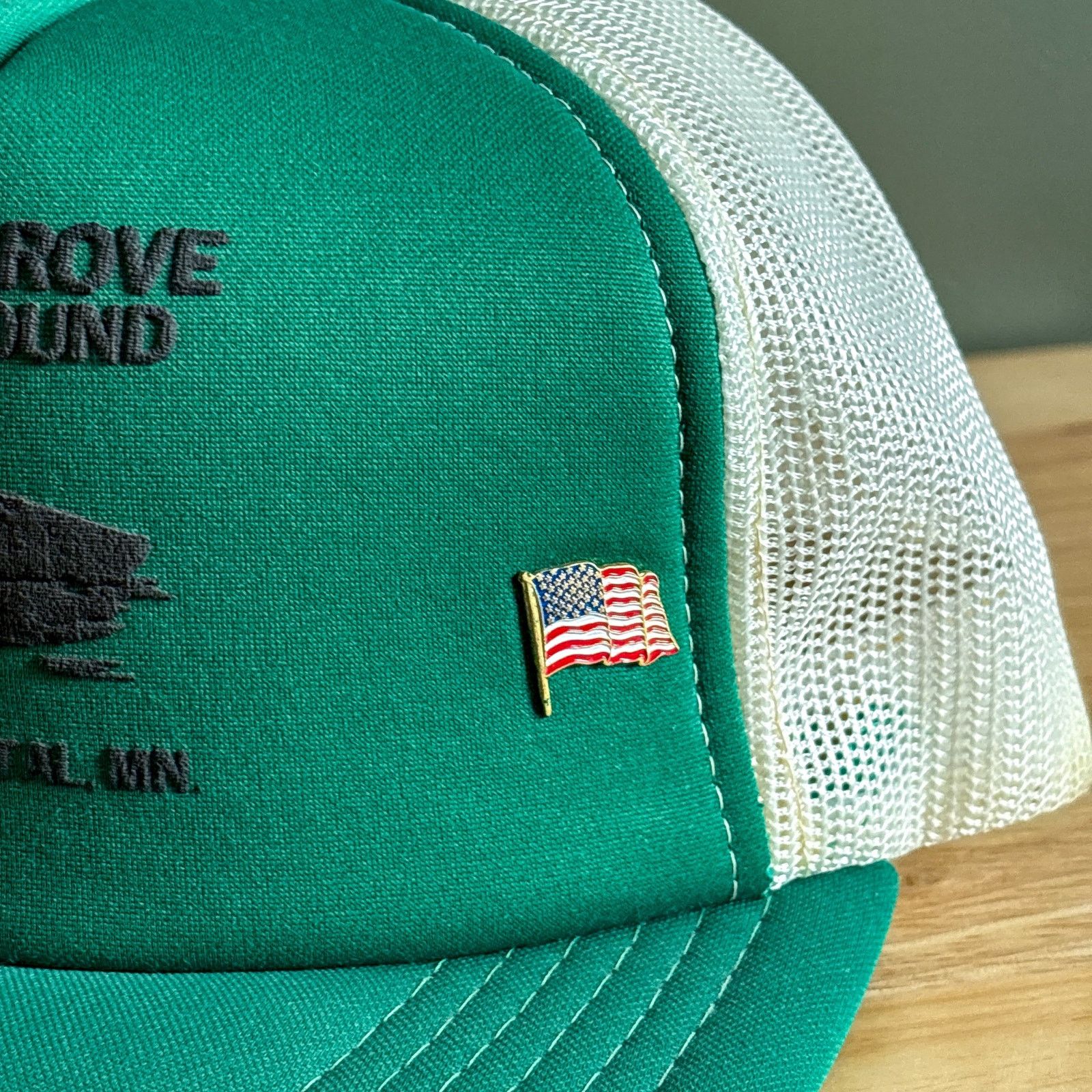 Vintage Vtg Cedar Grove Campground Lake Crystal Trucker Snapback Hat Size ONE SIZE - 3 Thumbnail