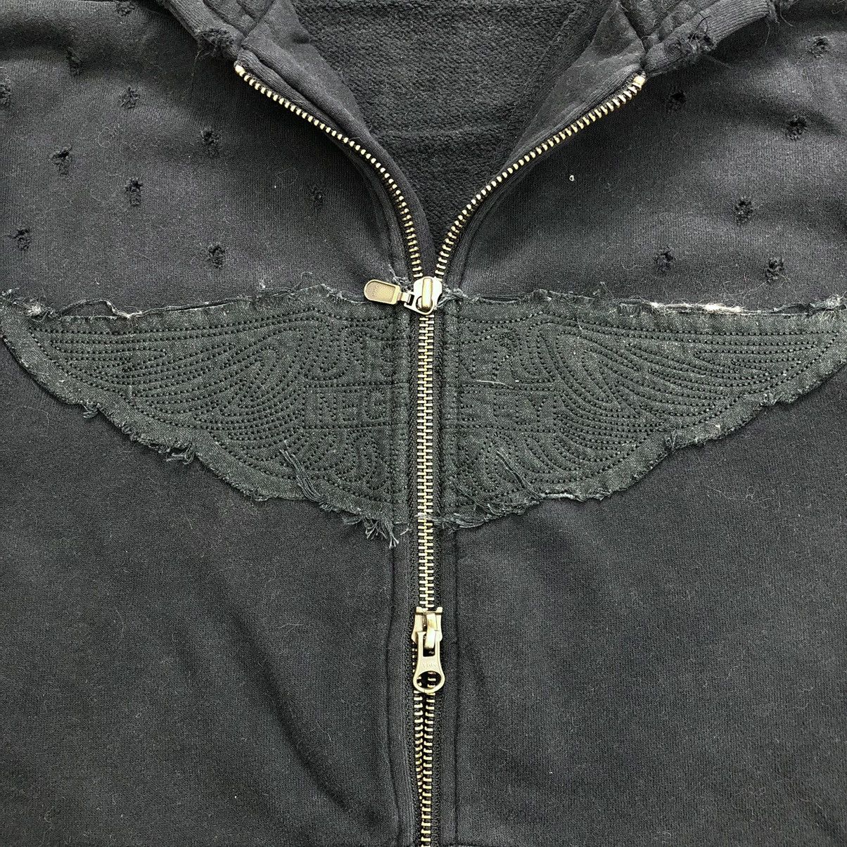 If Six Was Nine × Le Grande Bleu (L.G.B.) × Nicole Club Vintage Nicole Monsieur Embroidered Distressed Zip Hoodie Size US M / EU 48-50 / 2 - 10 Thumbnail