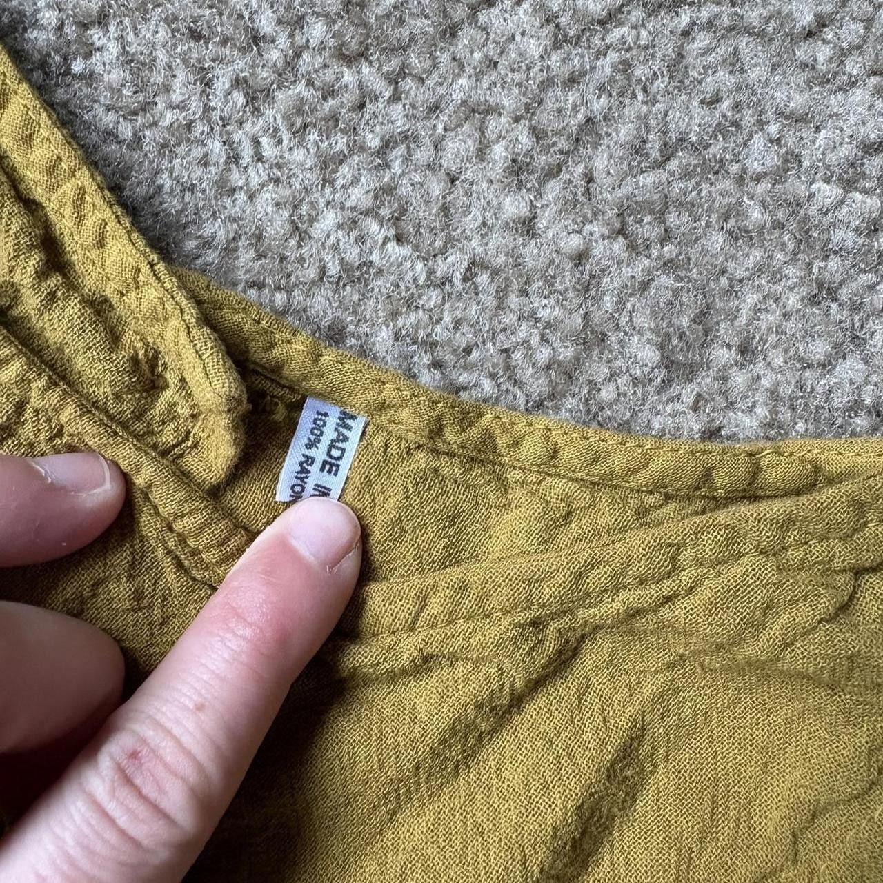 Designer Mustard Yellow Open Back Crop Size S / US 4 / IT 40 - 3 Thumbnail