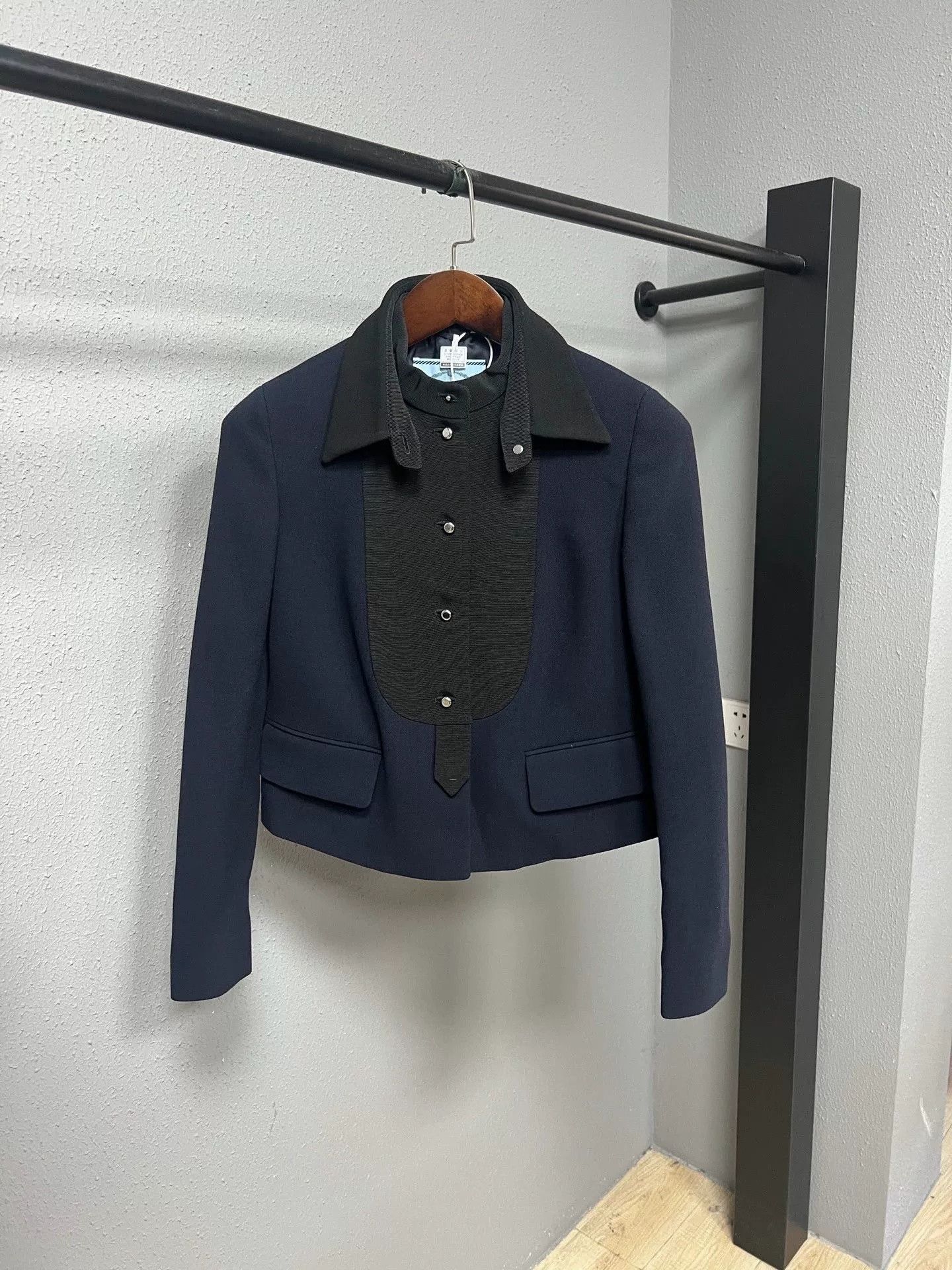 Prada Prada Runway Double Collar Buckle Blazer Size US 7 / EU 40 - 1 Thumbnail