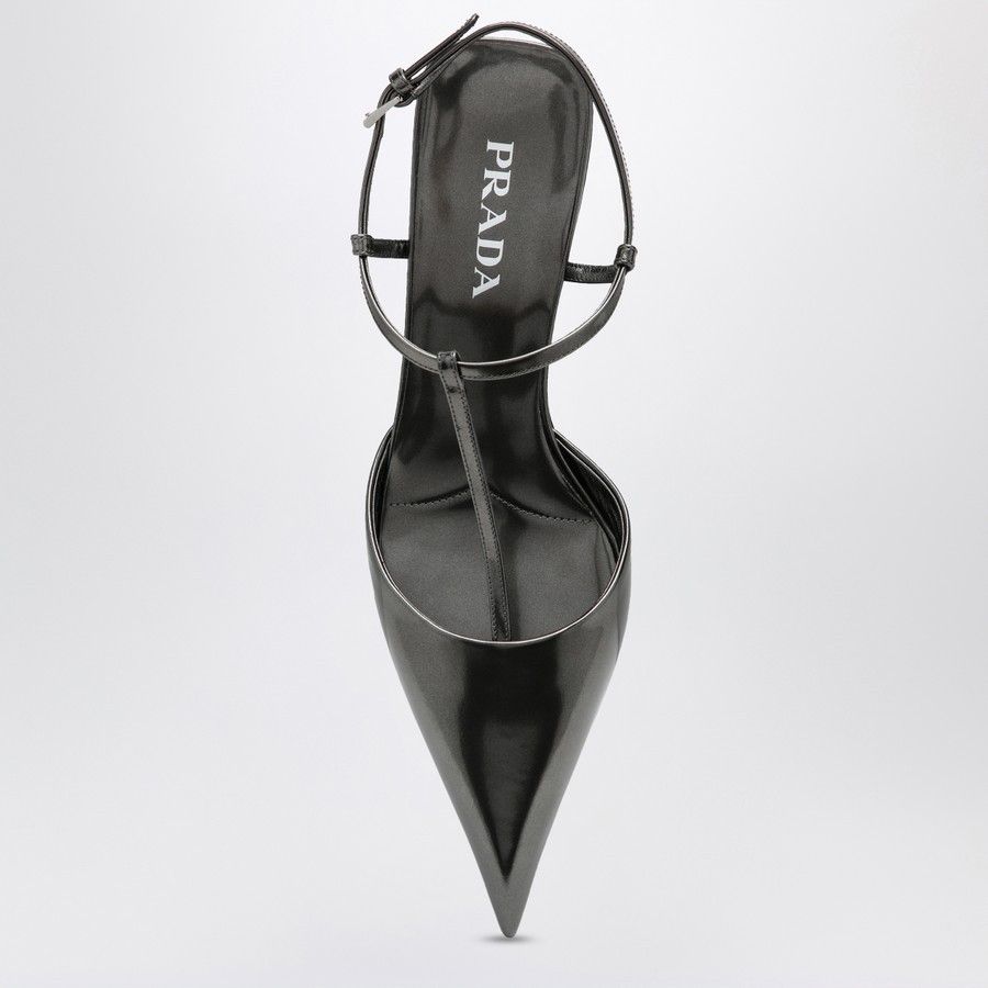 Prada o1d2blof0924 Leather Slingback Pumps in Grey Size US 7 / IT 37 - 3 Thumbnail