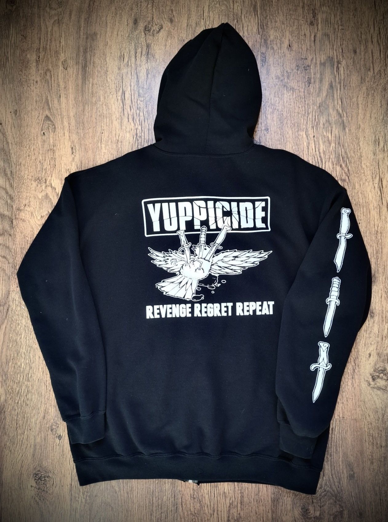 Band Tees YUPPICIDE x REVENGE REGRET REPEAT x Hoodie 2015 Size US XL / EU 56 / 4 - 2 Thumbnail