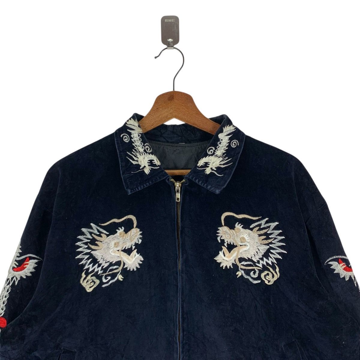 Japanese Brand VINTAGE VELVET SUKAJAN JAPAN SOUVENIR JACKET Size US L / EU 52-54 / 3 - 7 Thumbnail