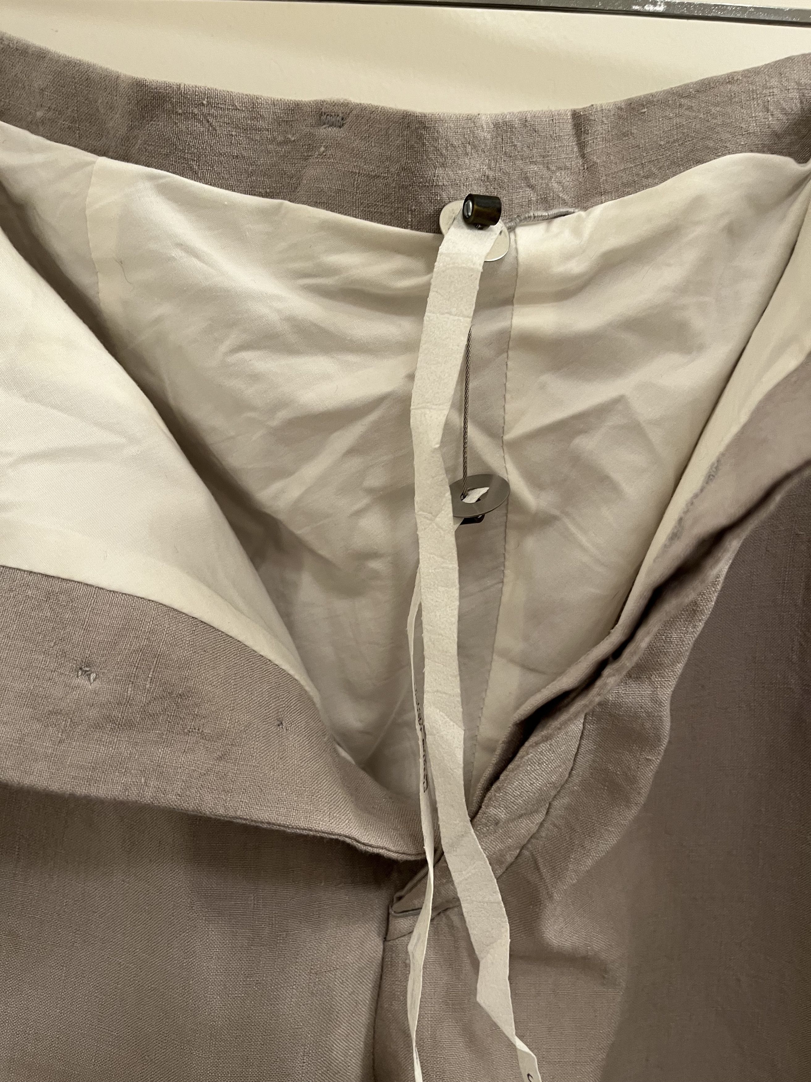Label Under Construction Label Under Construction one cut pants gray linen $900 Size US 32 / EU 48 - 6 Thumbnail