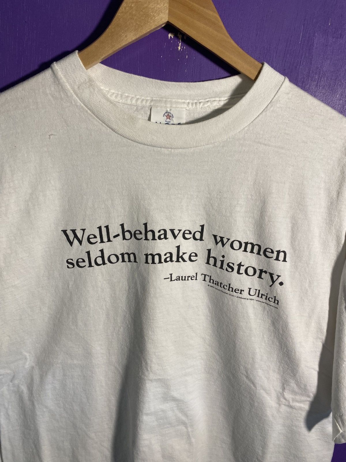 Vintage Vintage 90s Well behaved women history text tee Size US XL / EU 56 / 4 - 3 Thumbnail