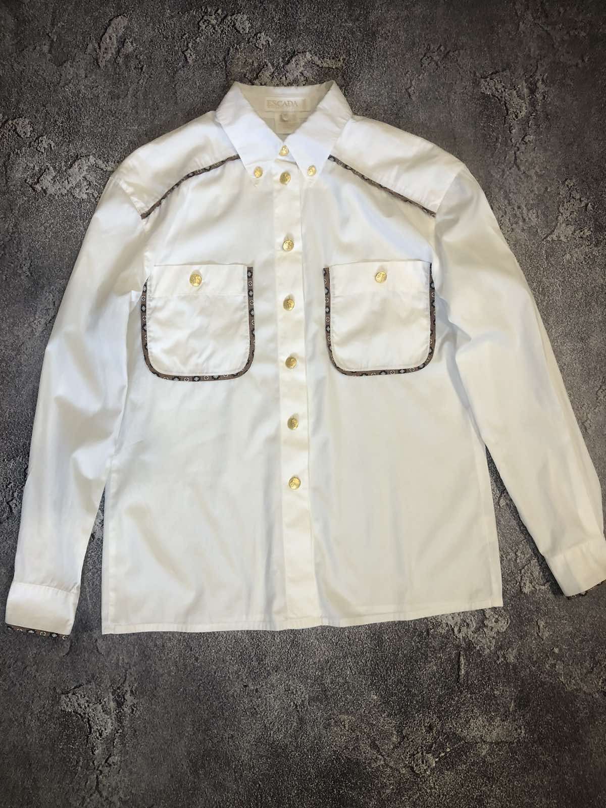 Escada Vintage Escada long sleeve shirt size 38 Size XS / US 0-2 / IT 36-38 - 1 Thumbnail