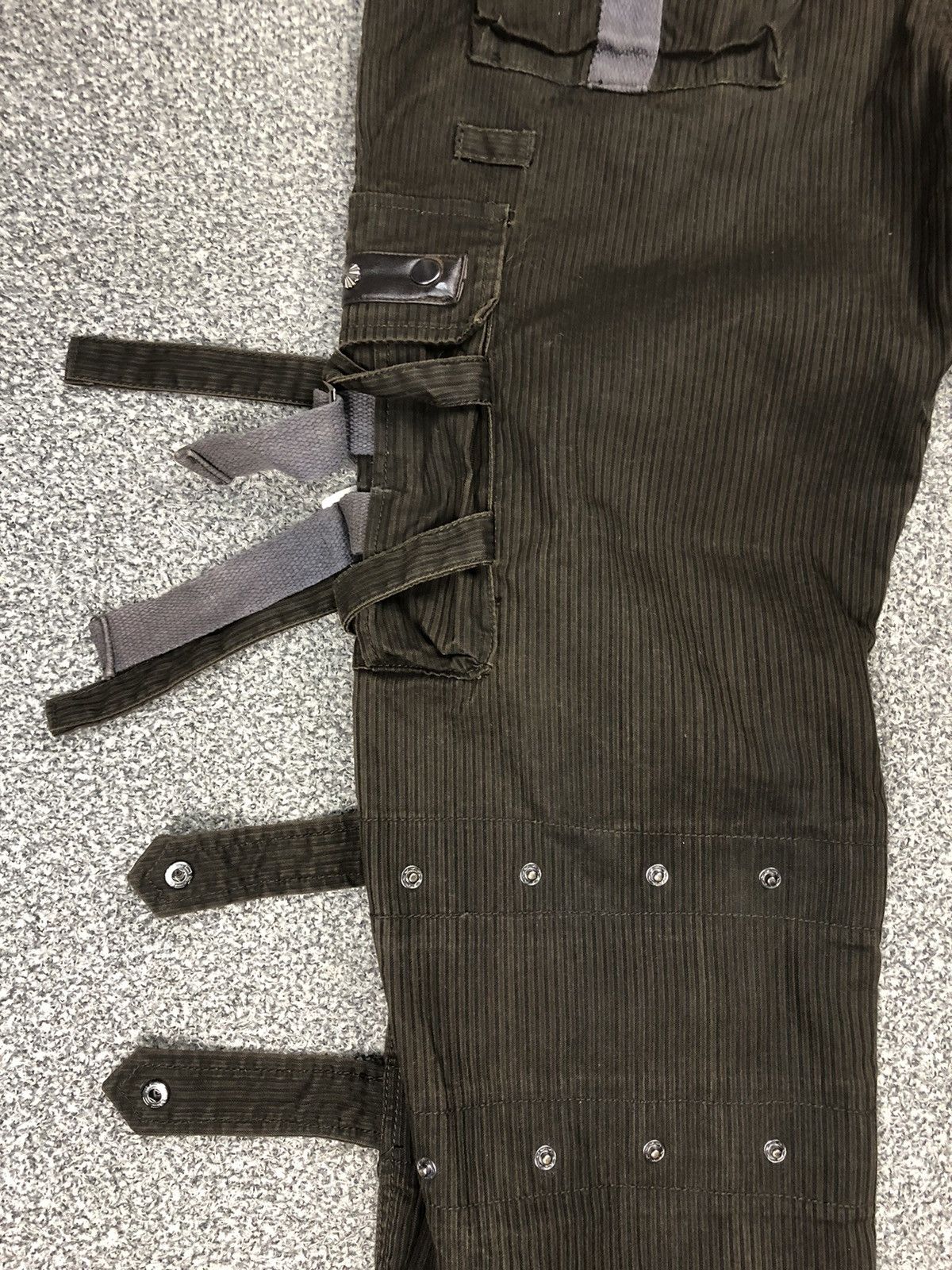 Japanese Brand Vintage Crazy Street Republic Punk Bondage Cargopants Size US 36 / EU 52 - 18 Thumbnail