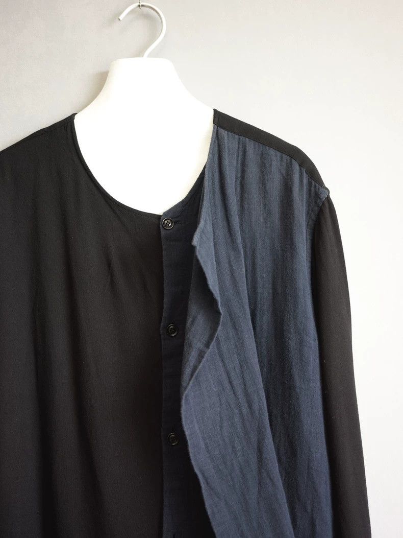 Yohji Yamamoto Yohji Yamamoto 17SS Fake Double Rayon Shirt 2504-Nextarrow Size US M / EU 48-50 / 2 - 3 Thumbnail