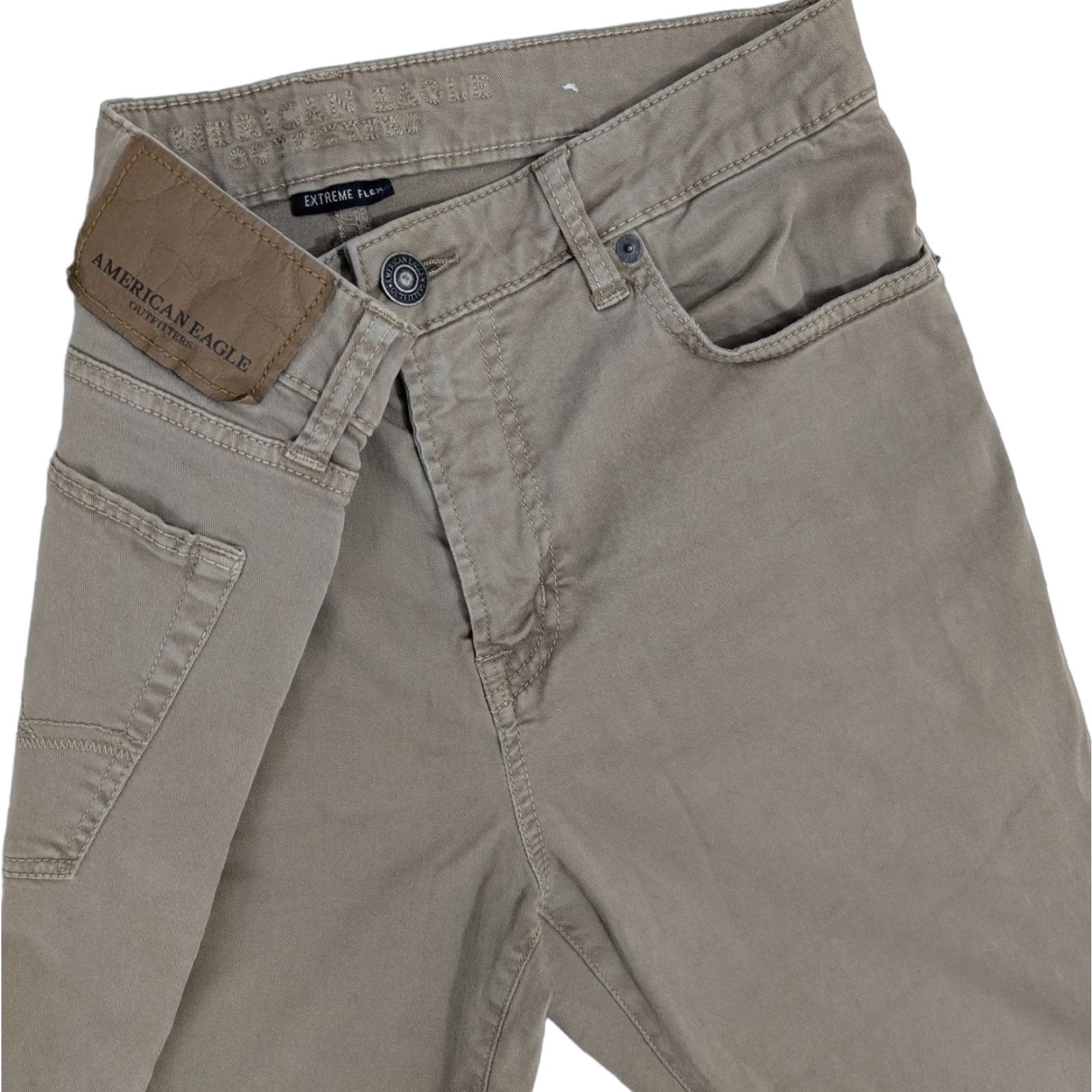 American Eagle Outfitters American Eagle Outfitters Jeans Men's 32x34 Brown Extreme Flex Skinny Stretch Slim 5-Pocket Denim Wide 90s Logo Mens Size US 32 / EU 48 - 1 Thumbnail