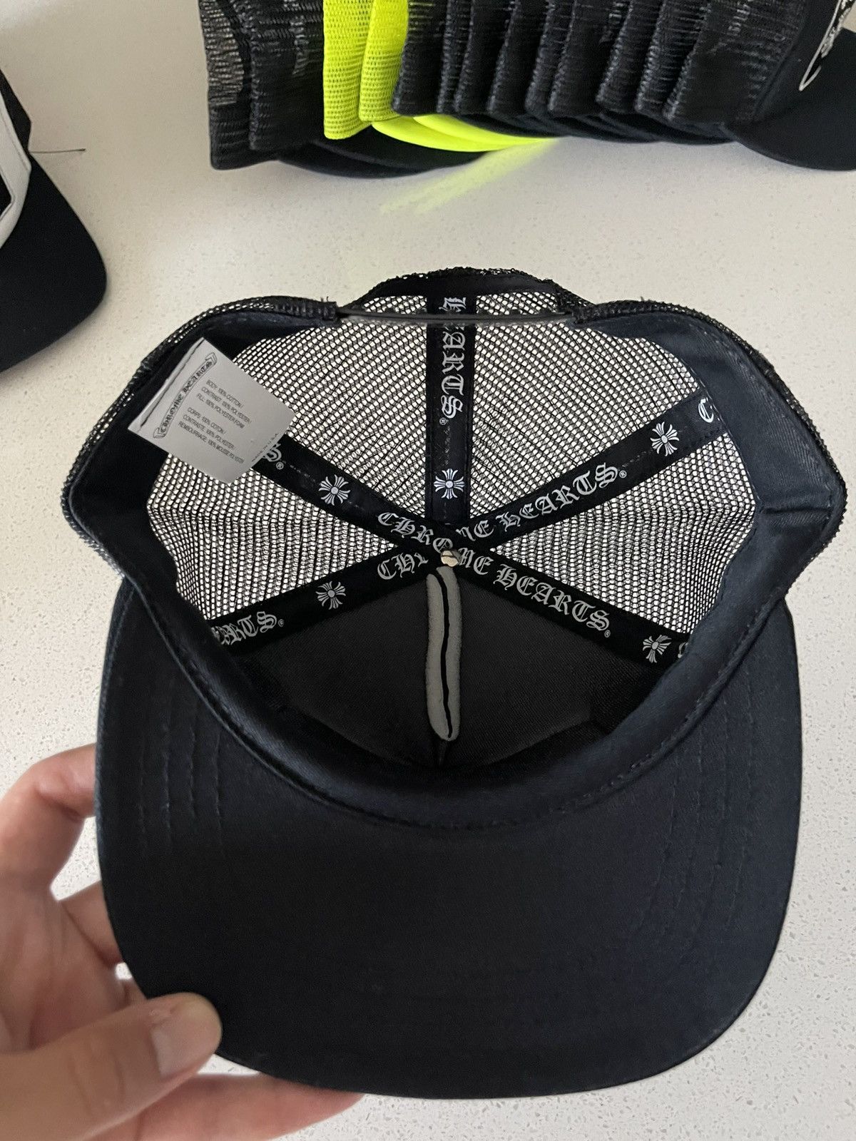 Chrome Hearts Chrome Hearts Miami Black Trucker Size ONE SIZE - 5 Thumbnail