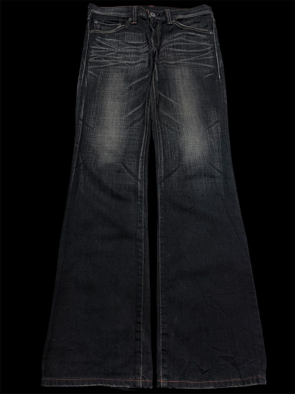 Levi's Vtg LEVIS 507 Boot Cut Flare Black Jeans L0366 Size 33X33