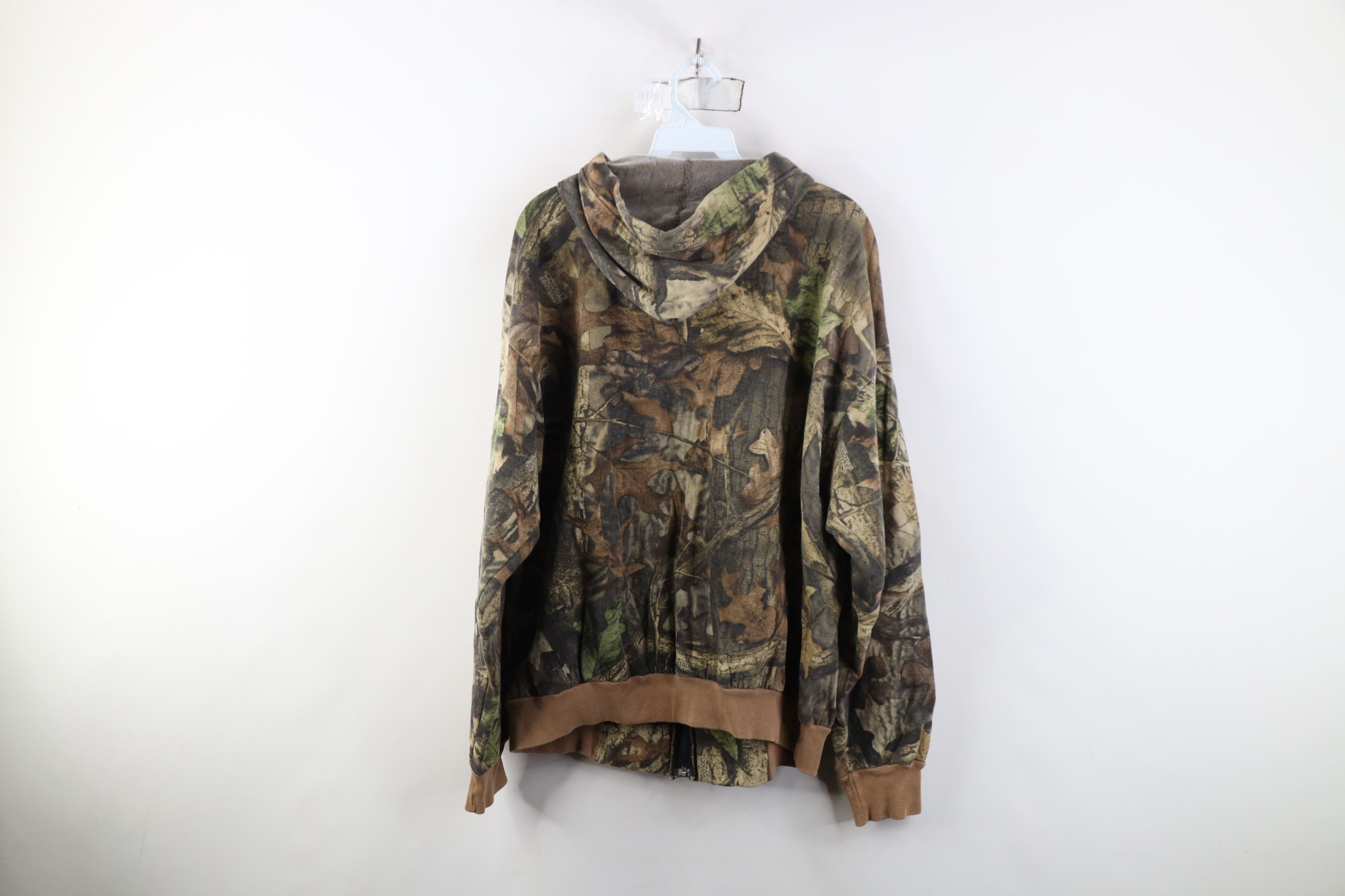 Vintage Vintage 90s Streetwear Fleece Lined Camouflage Hoodie USA Size US XL / EU 56 / 4 - 14 Thumbnail