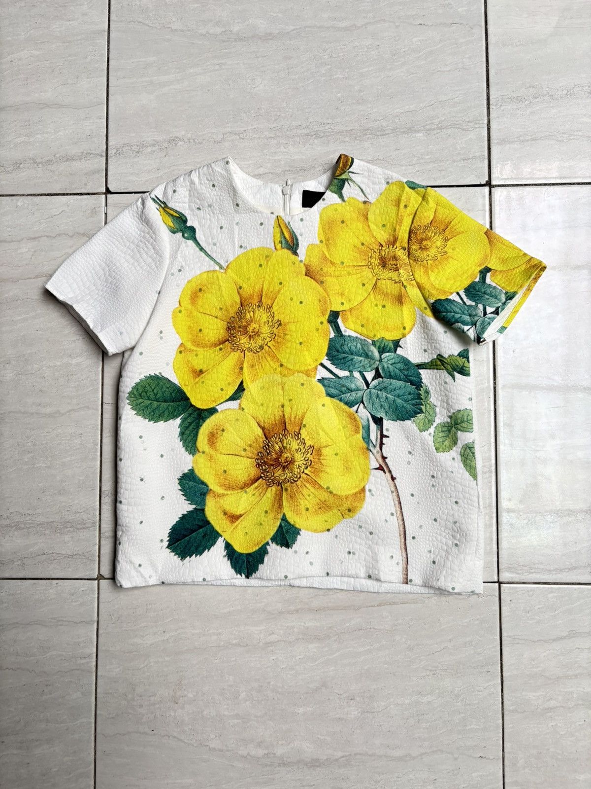 Akira AKIRA NAKA Flower Motive T-shirt Size XS / US 0-2 / IT 36-38 - 6 Thumbnail