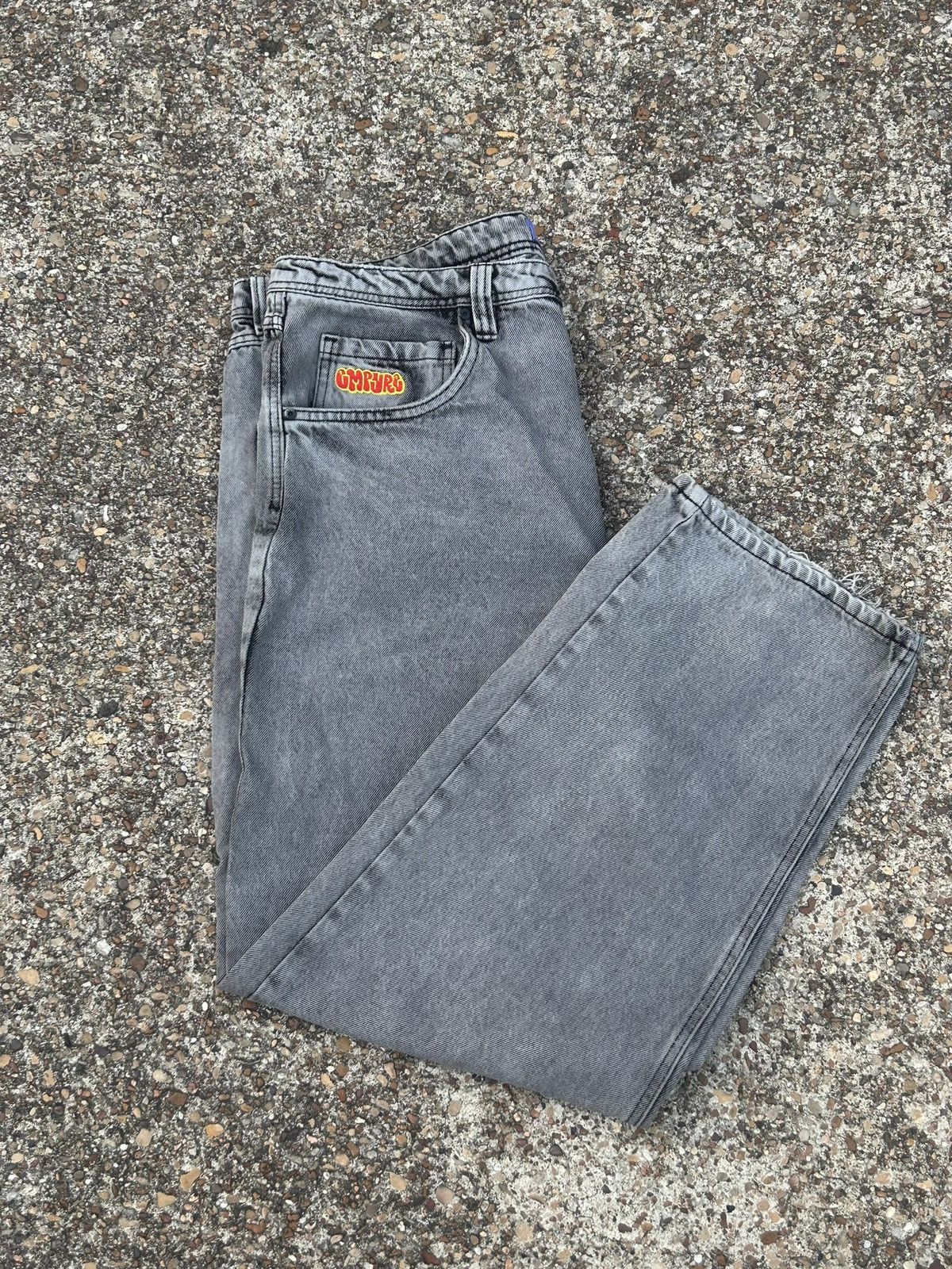 Empyre Empire Jeans Size 36 Y2K Gray Wash Embroidered Baggy Skater Size US 36 / EU 52 - 2 Thumbnail